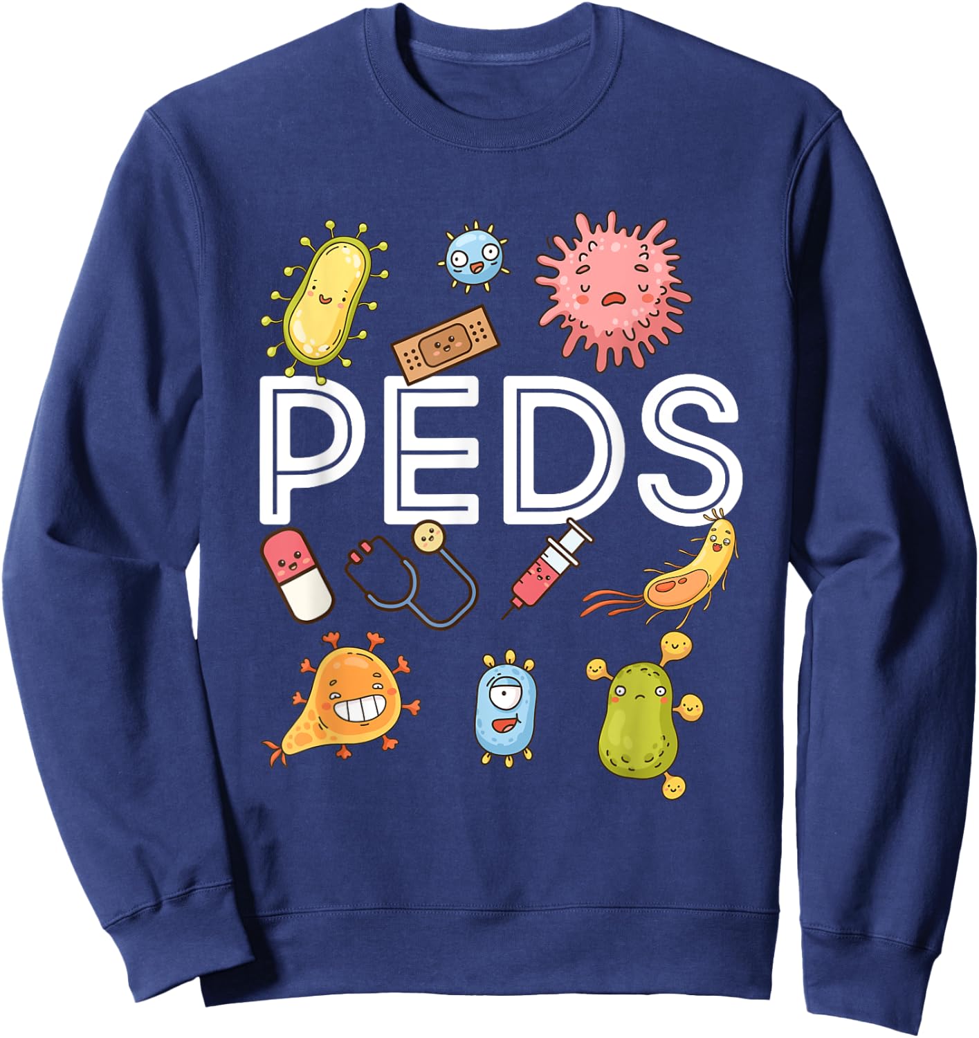 Pediatric Nurse PEDS Nursing Appreciation Pediatric Sweatshirt - Sweatshirt | Navy