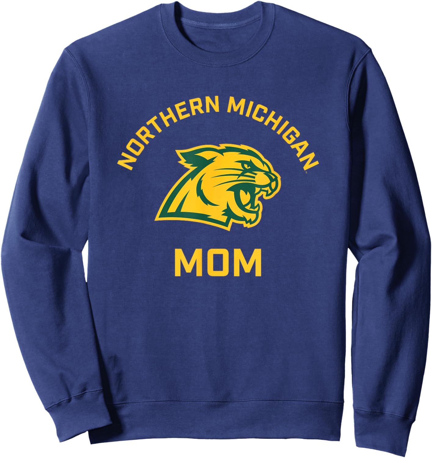 Northern Michigan University NMU Wildcats Arched Mom Sweatshirt - Sweatshirt | Navy