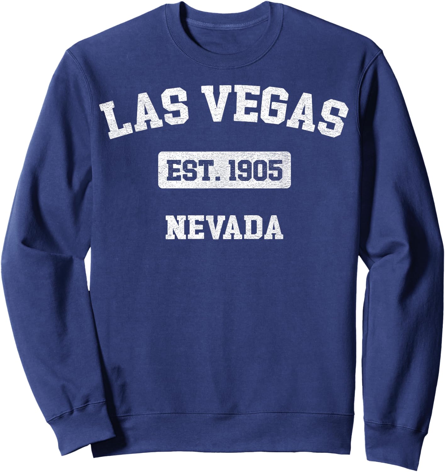 Vintage Las Vegas Nevada NV Est. 1905 Souvenir Sweatshirt - Sweatshirt | Navy