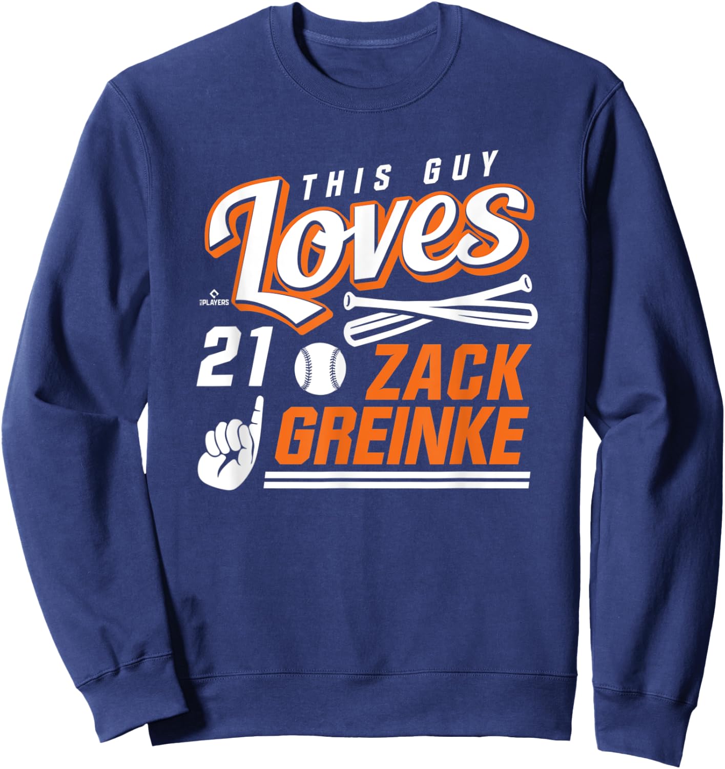 This Guy Loves Zack Greinke Sweatshirt - Sweatshirt | Navy