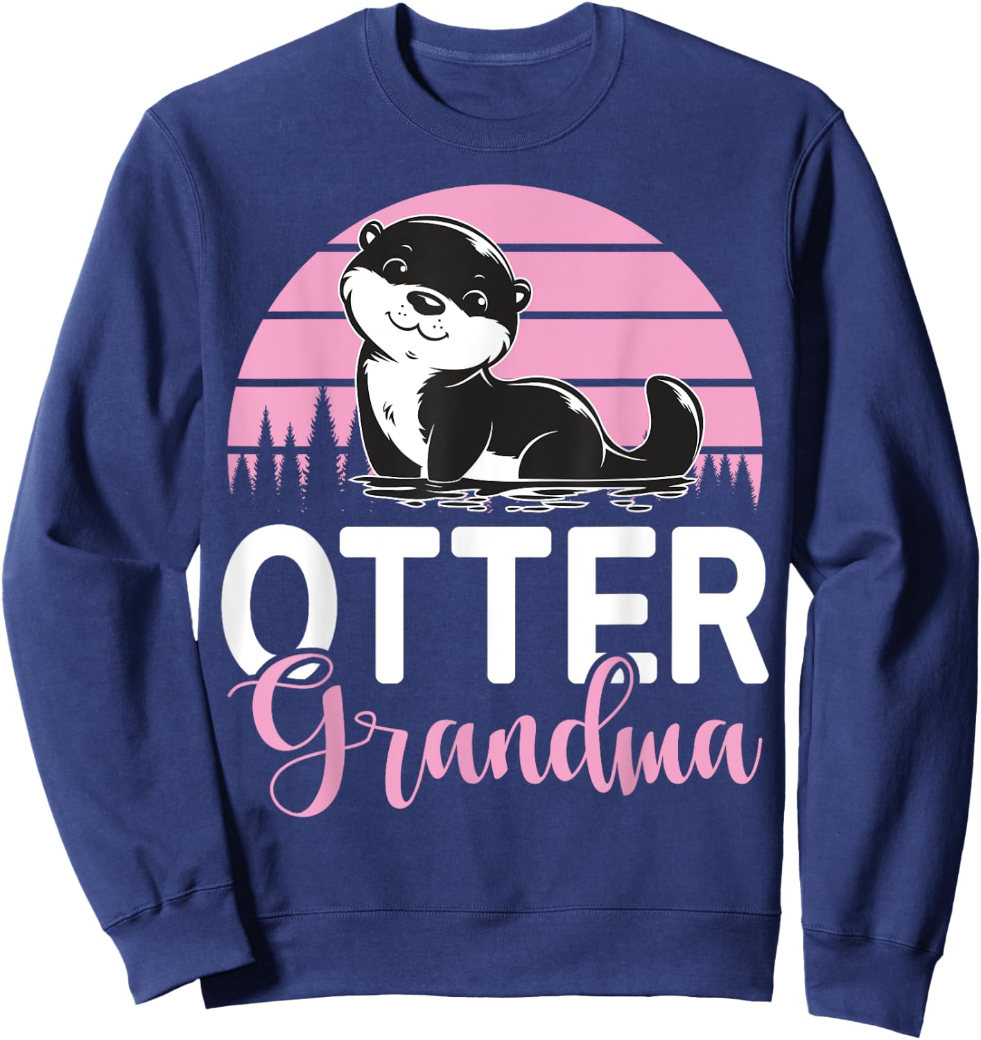 Otter Grandma Otter Sweatshirt - Sweatshirt | Navy
