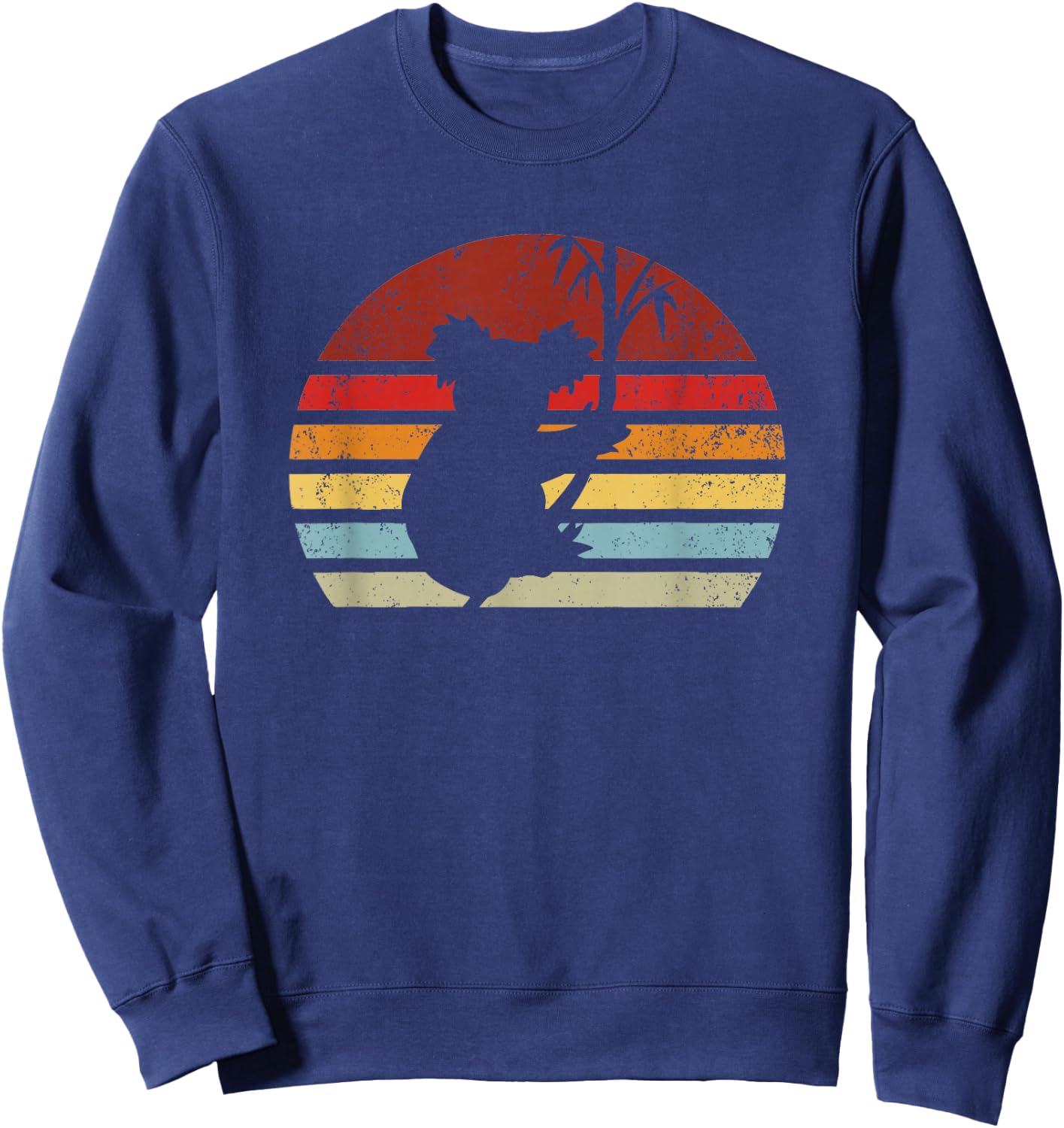 Retro Sunset Koala Bear Australian Wildlife Eucalyptus Sweatshirt - Sweatshirt | Navy