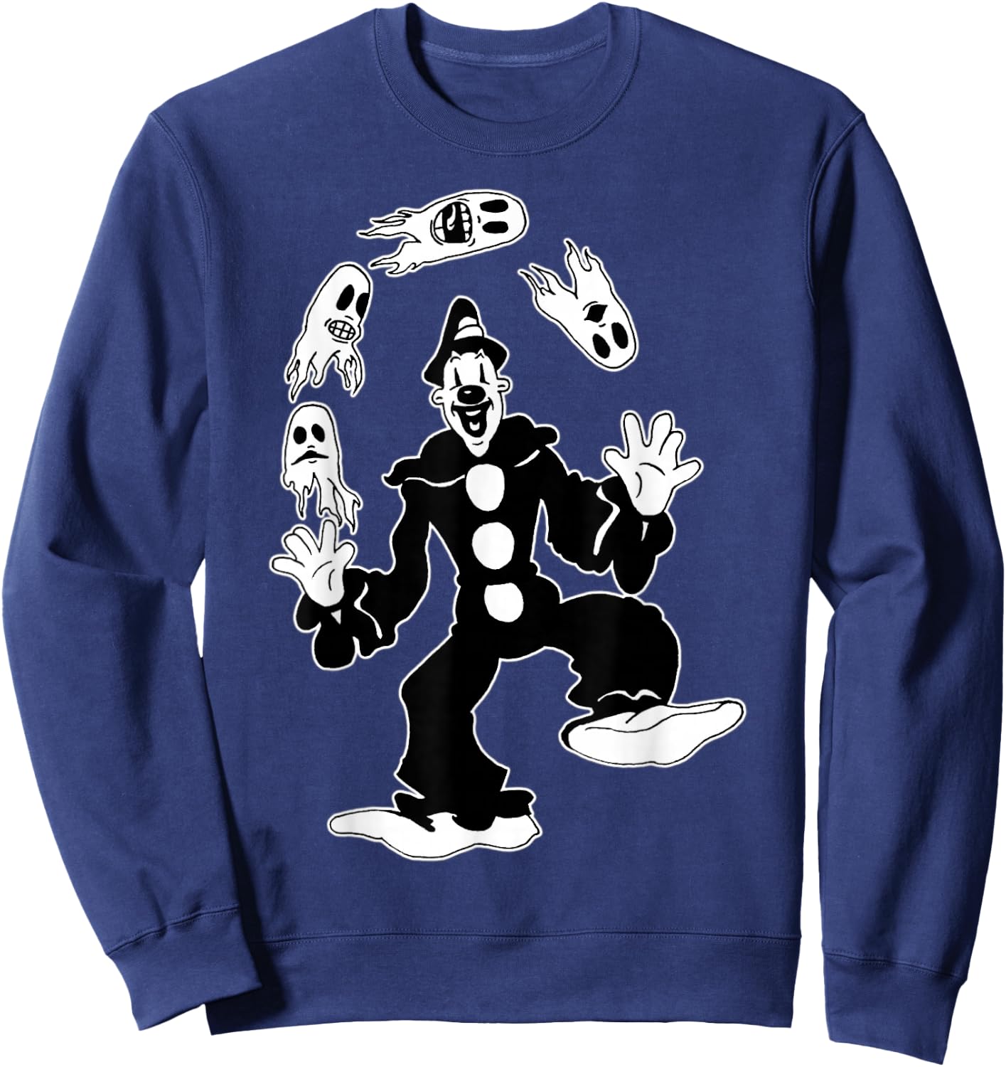 Koko the Clown Juggling Ghosts Sweatshirt - Sweatshirt | Navy