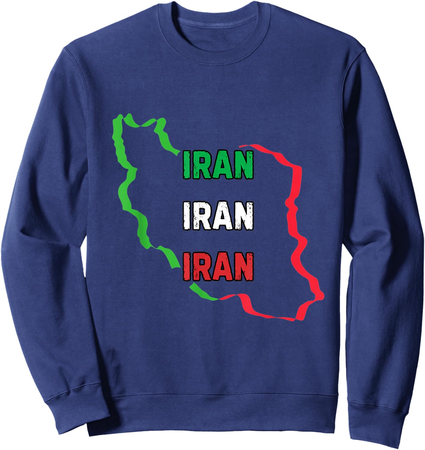 Iran Flag Map - Persian Pride Sweatshirt - Sweatshirt | Navy