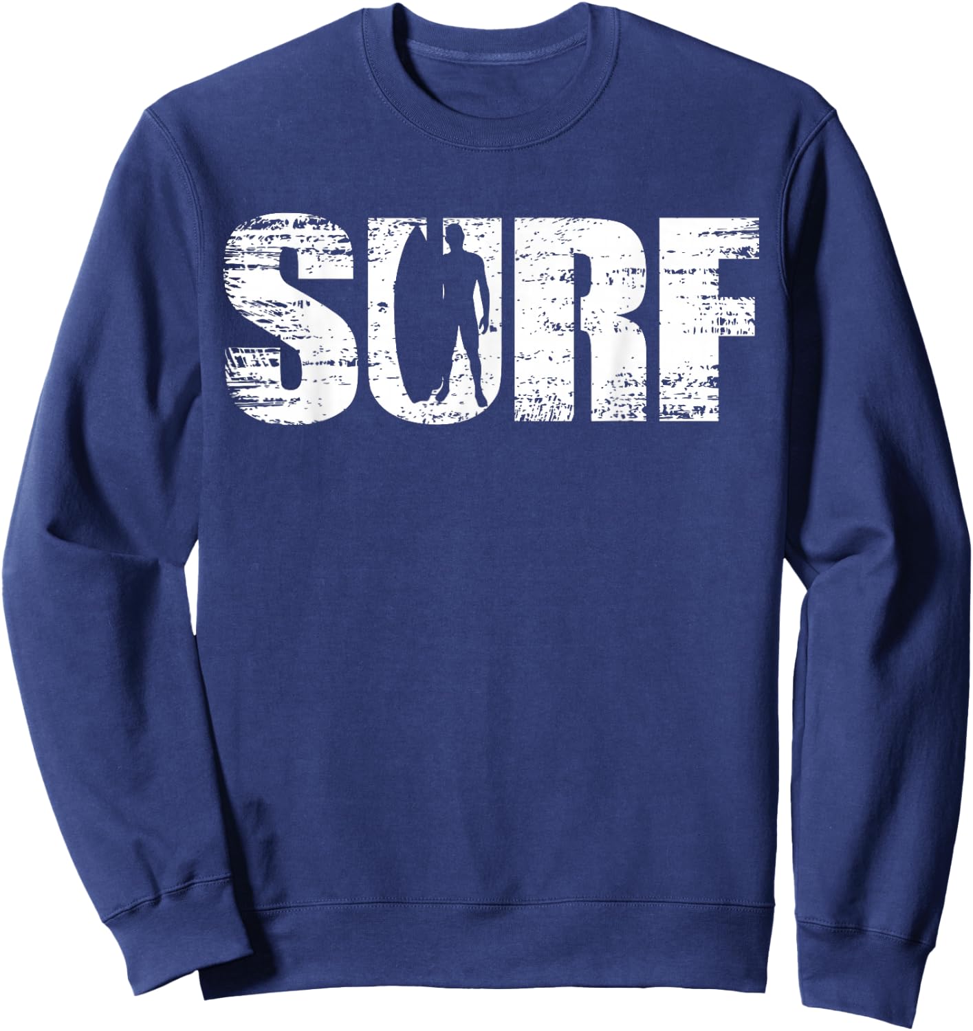 Surf - Distressed Look Surfing for Surfers Sweatshirt - Sweatshirt | Navy