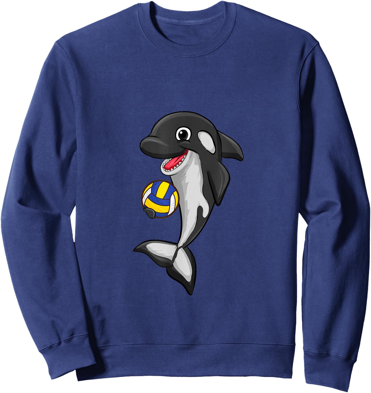 Volleyball Love Killer Whale Orca Lover Animal Sweatshirt - Sweatshirt | Navy