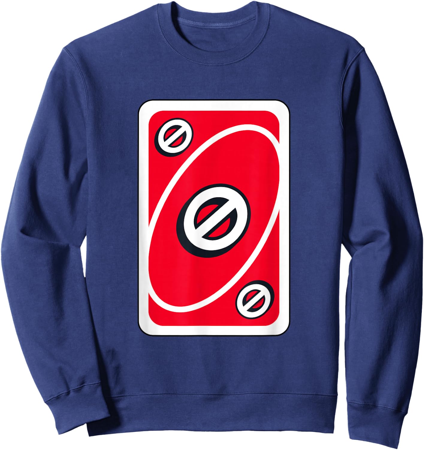 UNO - Red Skip Card Sweatshirt - Sweatshirt | Navy