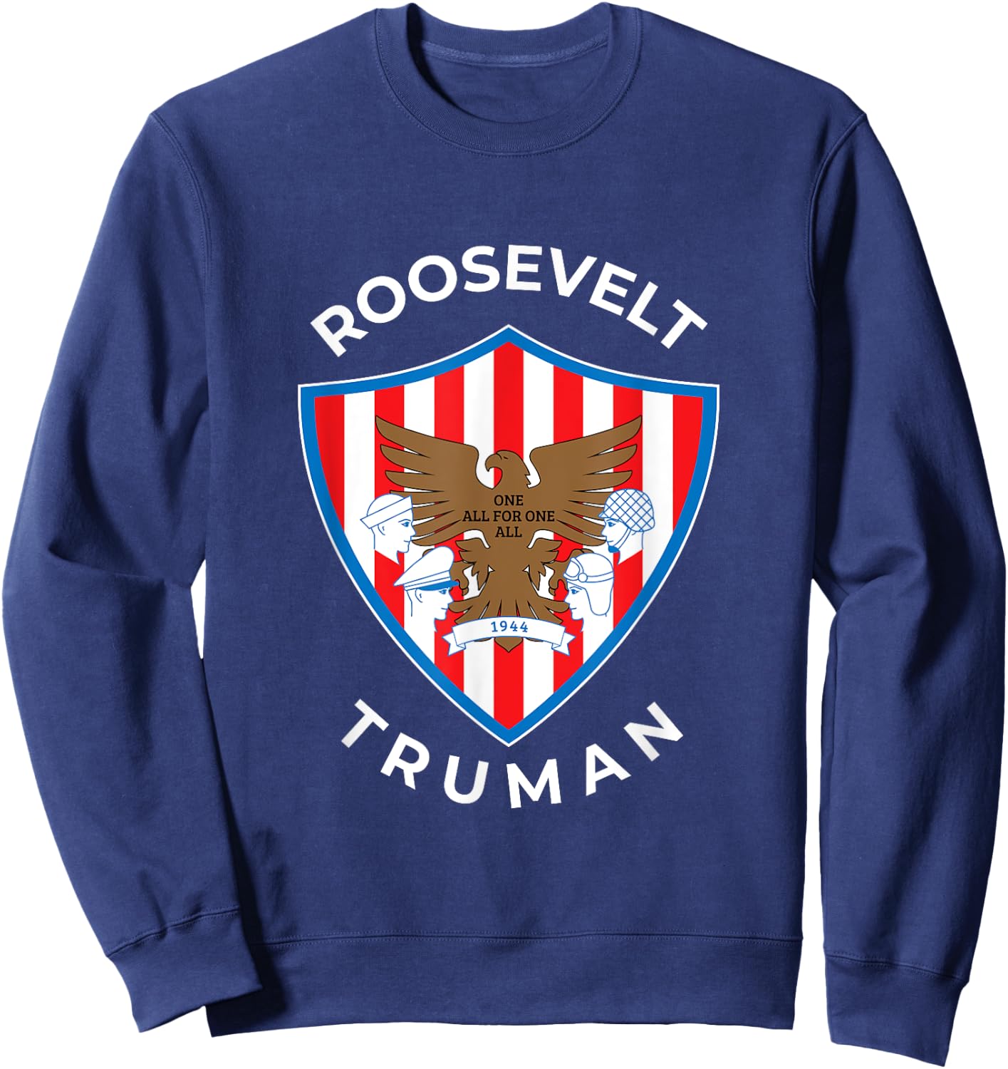 FDR Truman Campaign Franklin Delano Roosevelt Sweatshirt - Sweatshirt | Navy