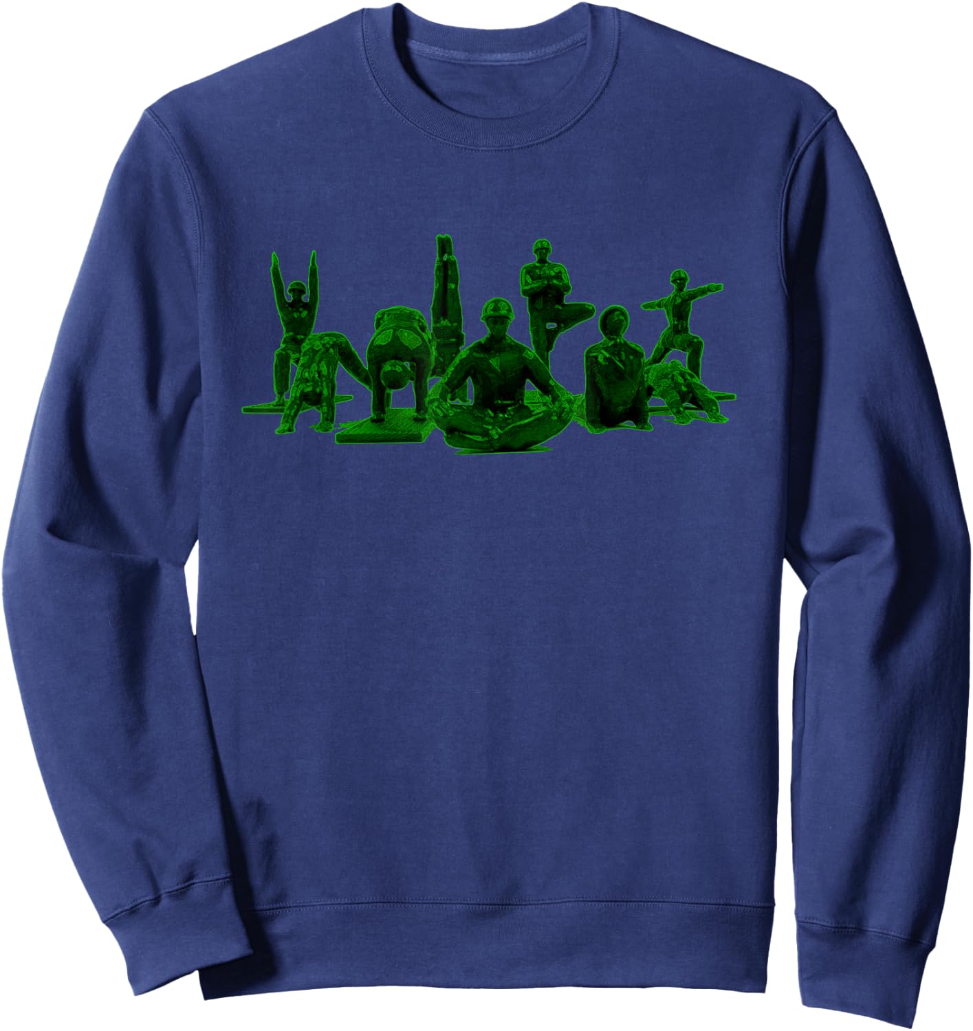 Military Yoga Shirt PTSD Awareness Police Army Armed Forces Sweatshirt - Sweatshirt | Navy