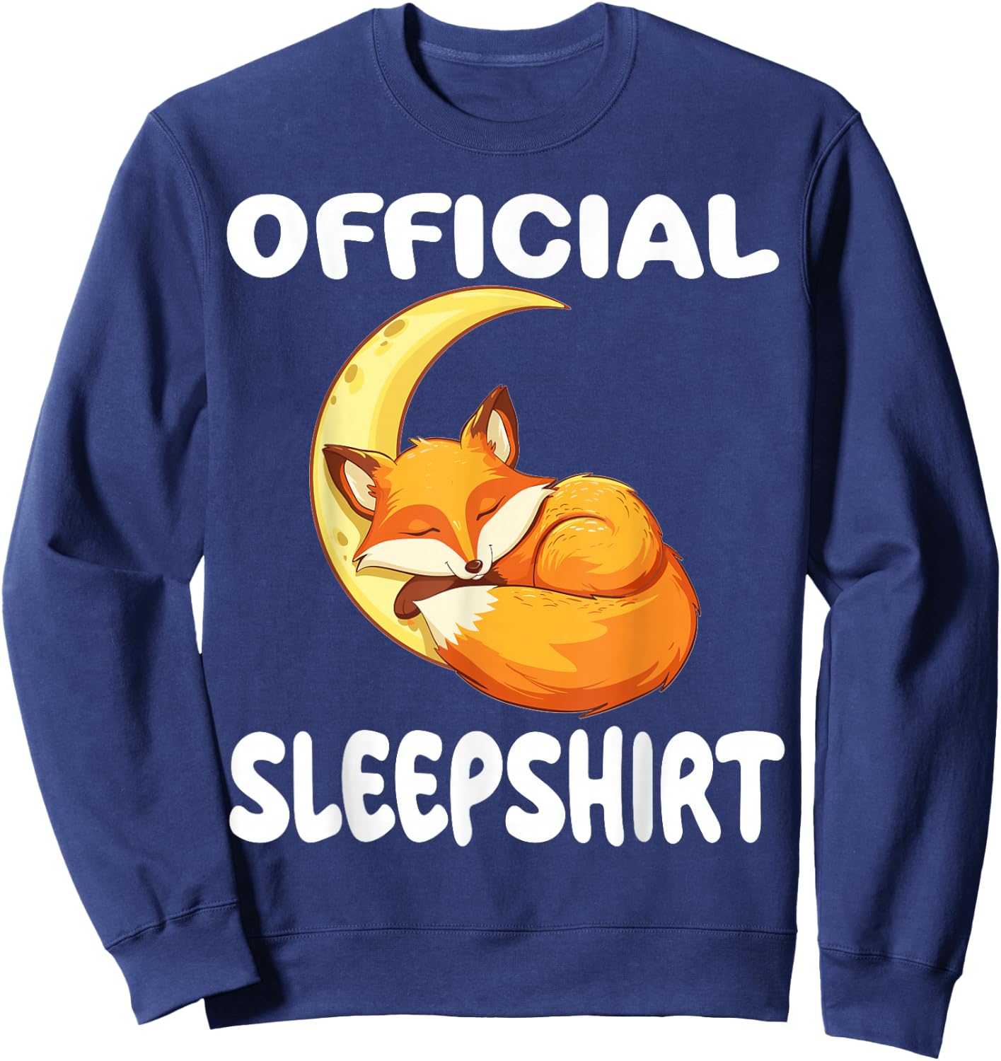 Fox Official Sleepshirt Pajamas Nightgown Sweatshirt - Sweatshirt | Navy