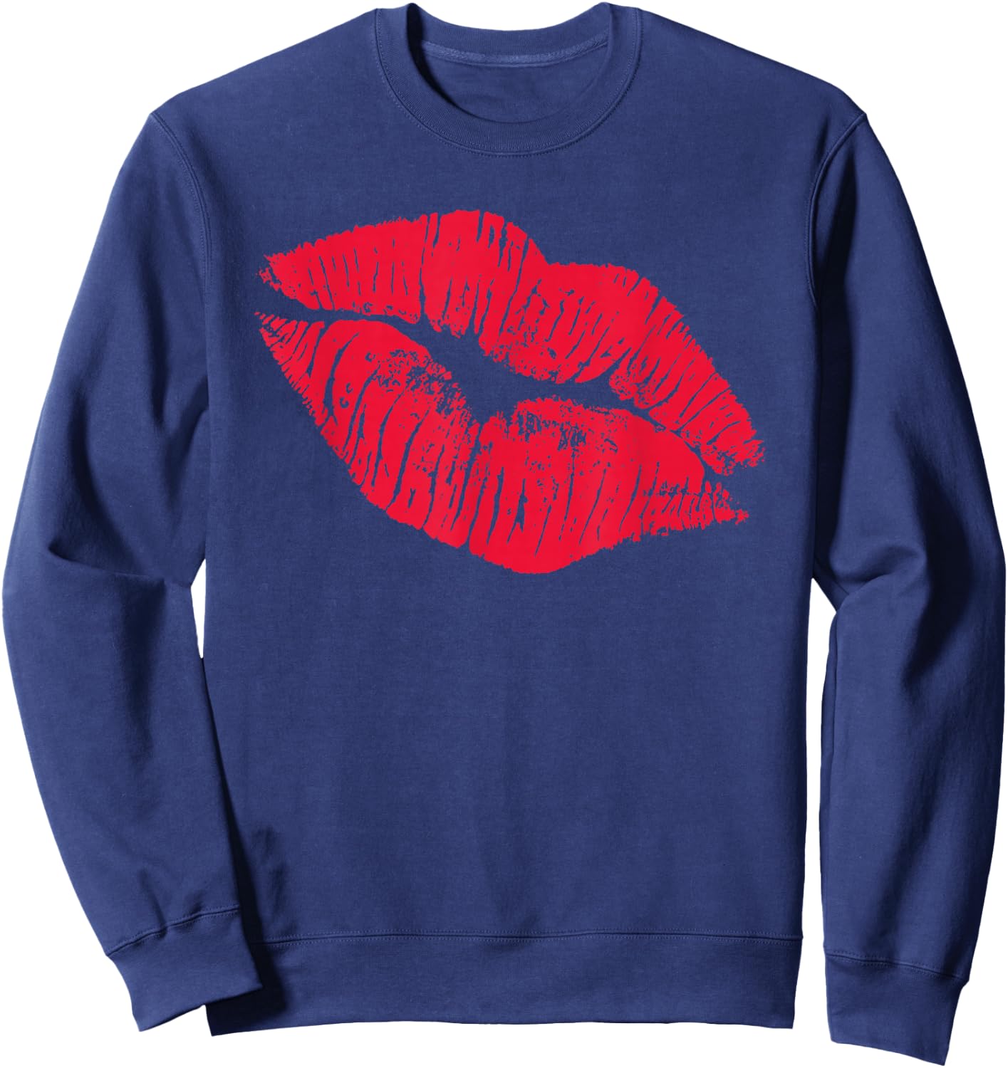 Red Lips T Shirt Sweatshirt - Sweatshirt | Navy