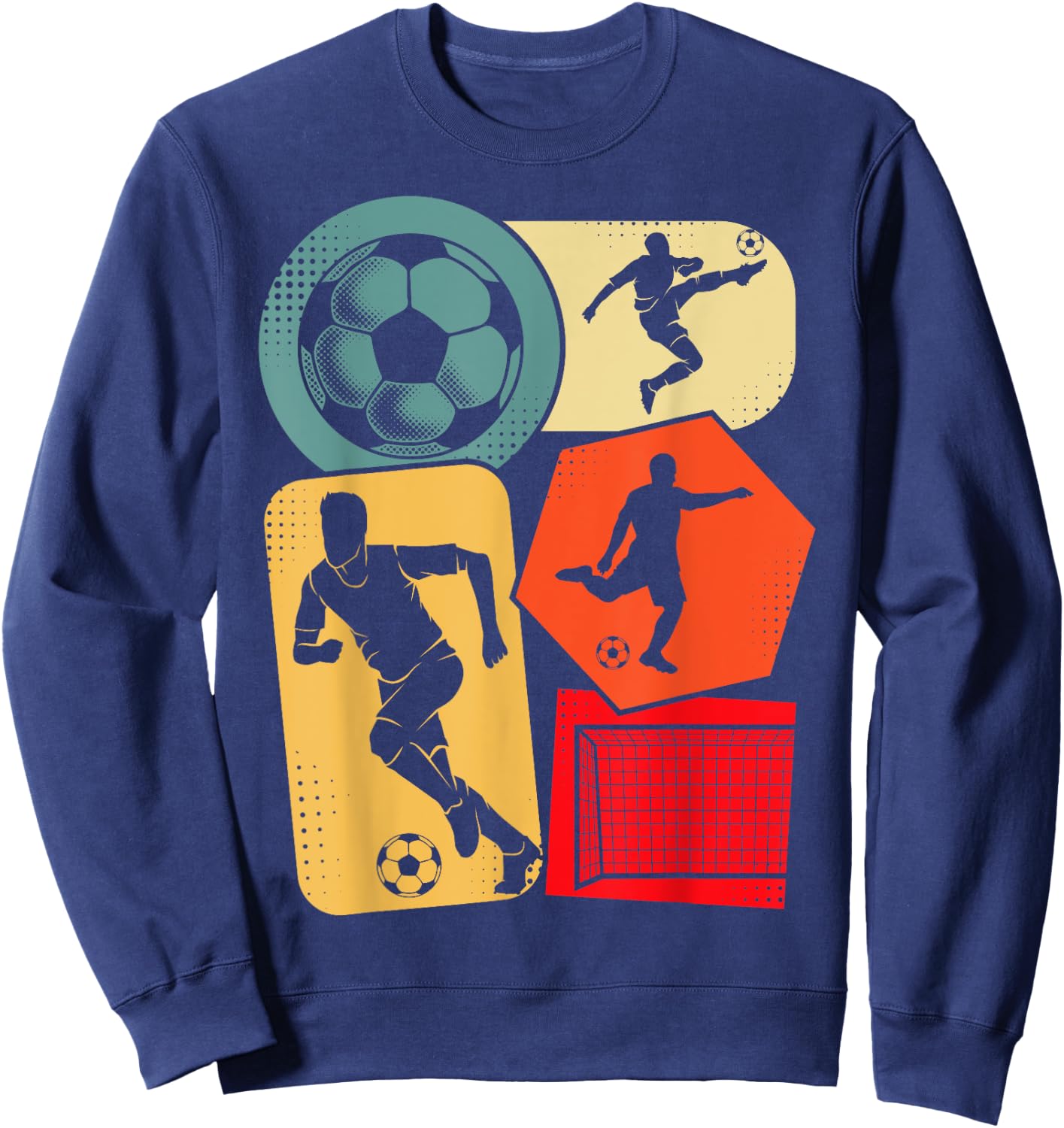 Soccer Player Boys Kids Men Sweatshirt - Sweatshirt | Navy