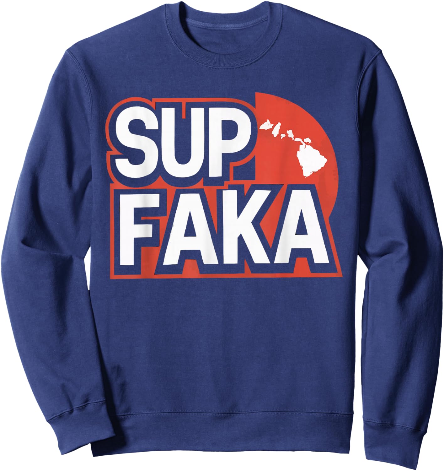 Kanaka Maoli Native Hawaiian Islands Hawaii Flag Sweatshirt - Sweatshirt | Navy
