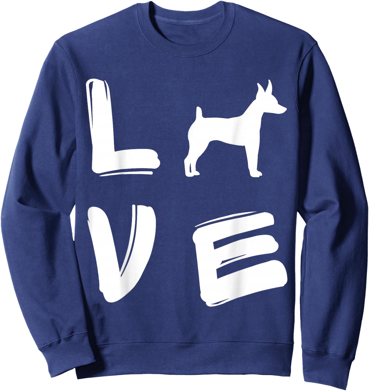 Love Toy Fox Terrier Sweatshirt - Sweatshirt | Navy