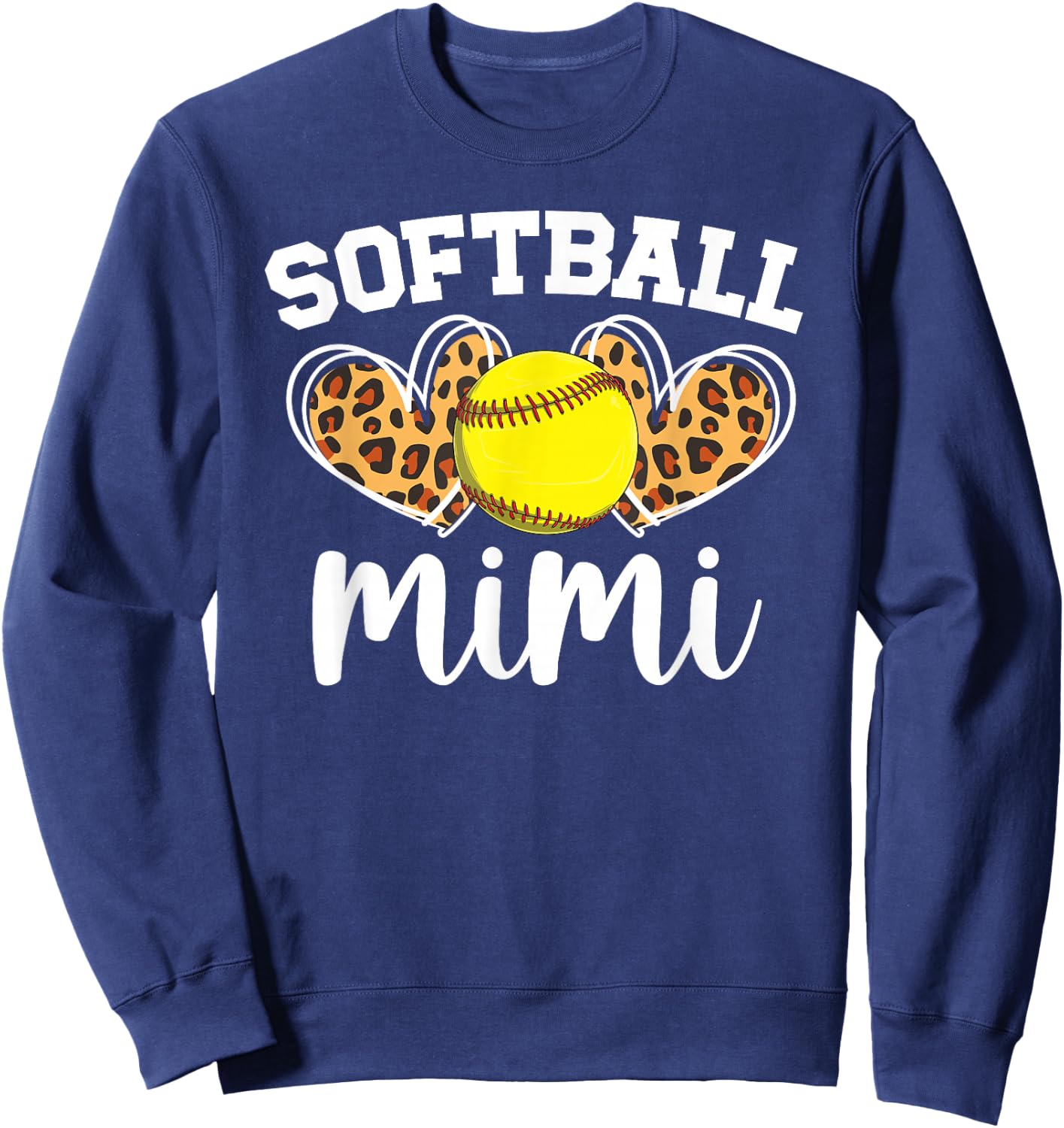 Softball Mimi Proud Mimi Of A Softball Player Mimi Sweatshirt - Sweatshirt | Navy