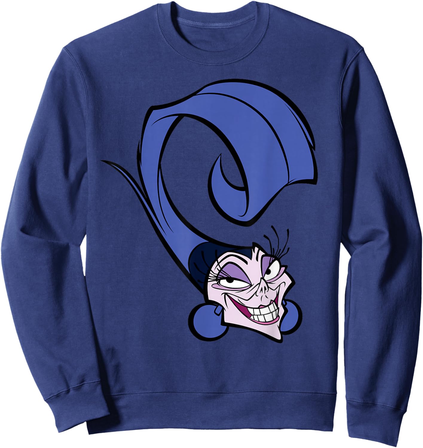 Disney The Emperor’s New Groove Yzma Big Face Sweatshirt - Sweatshirt | Navy