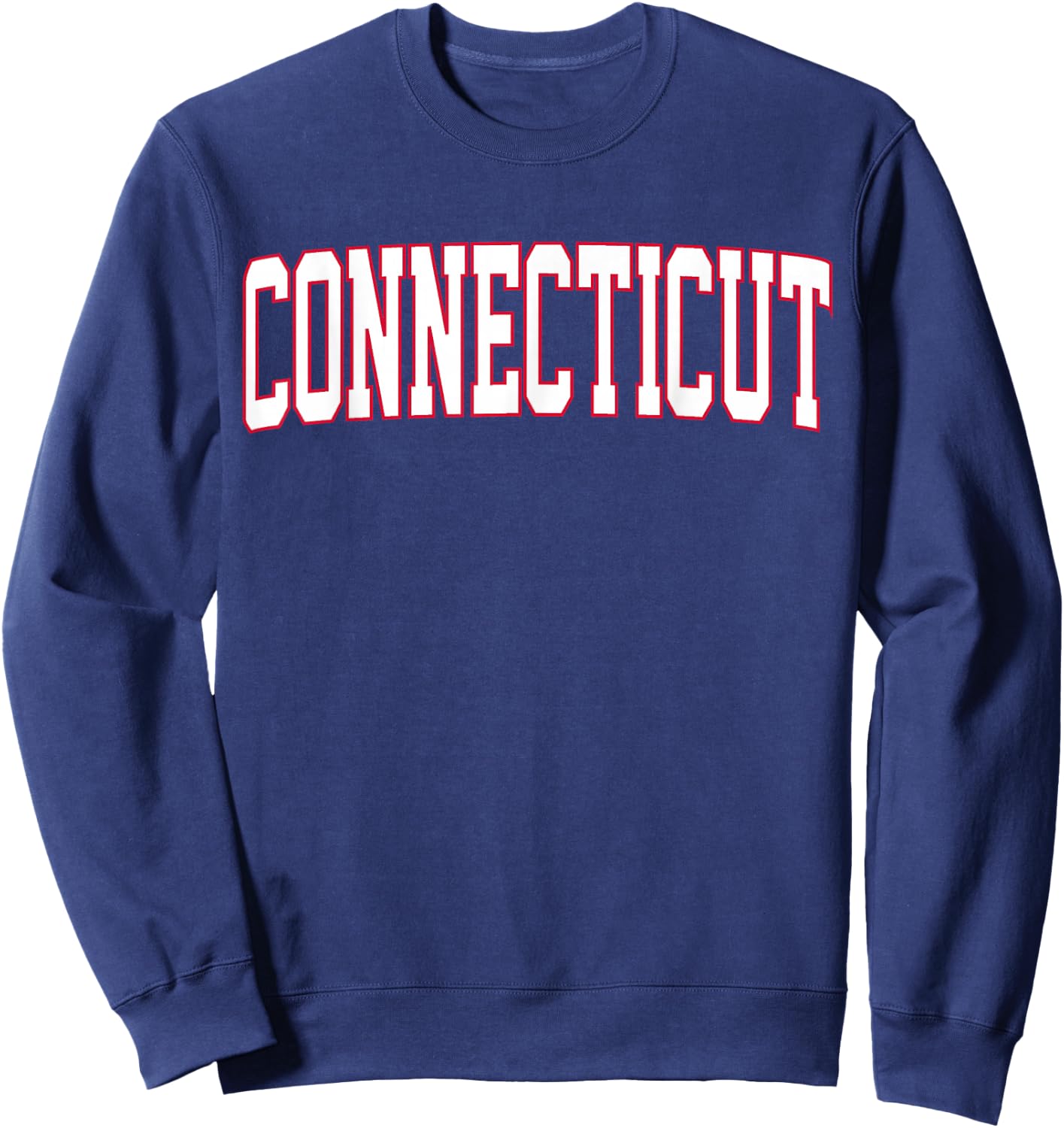 Retro Connecticut Red Navy Vintage Connecticut Fun Throwback Sweatshirt - Sweatshirt | Navy
