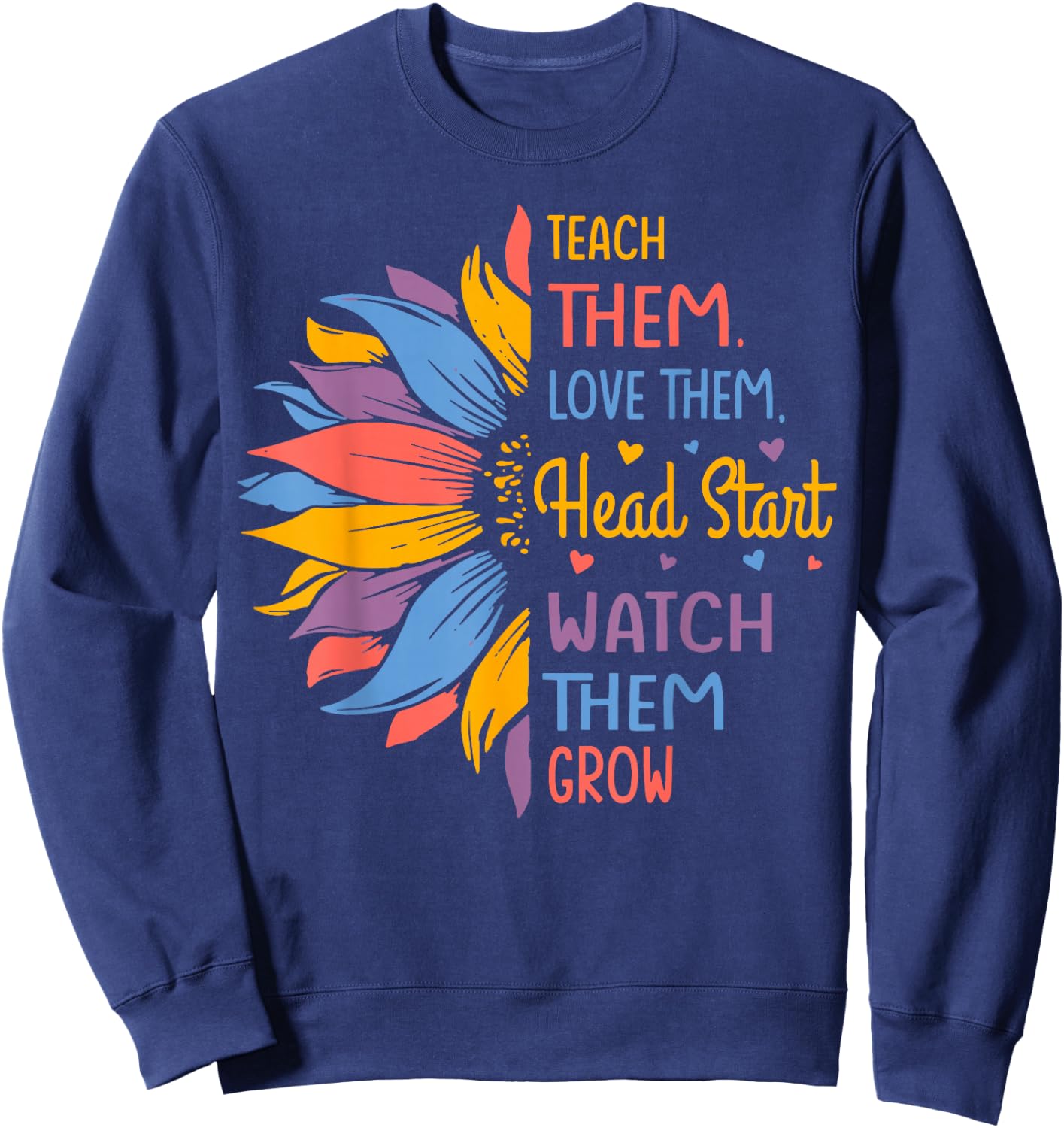 Head start Colorful Sunflower Sweatshirt - Sweatshirt | Navy