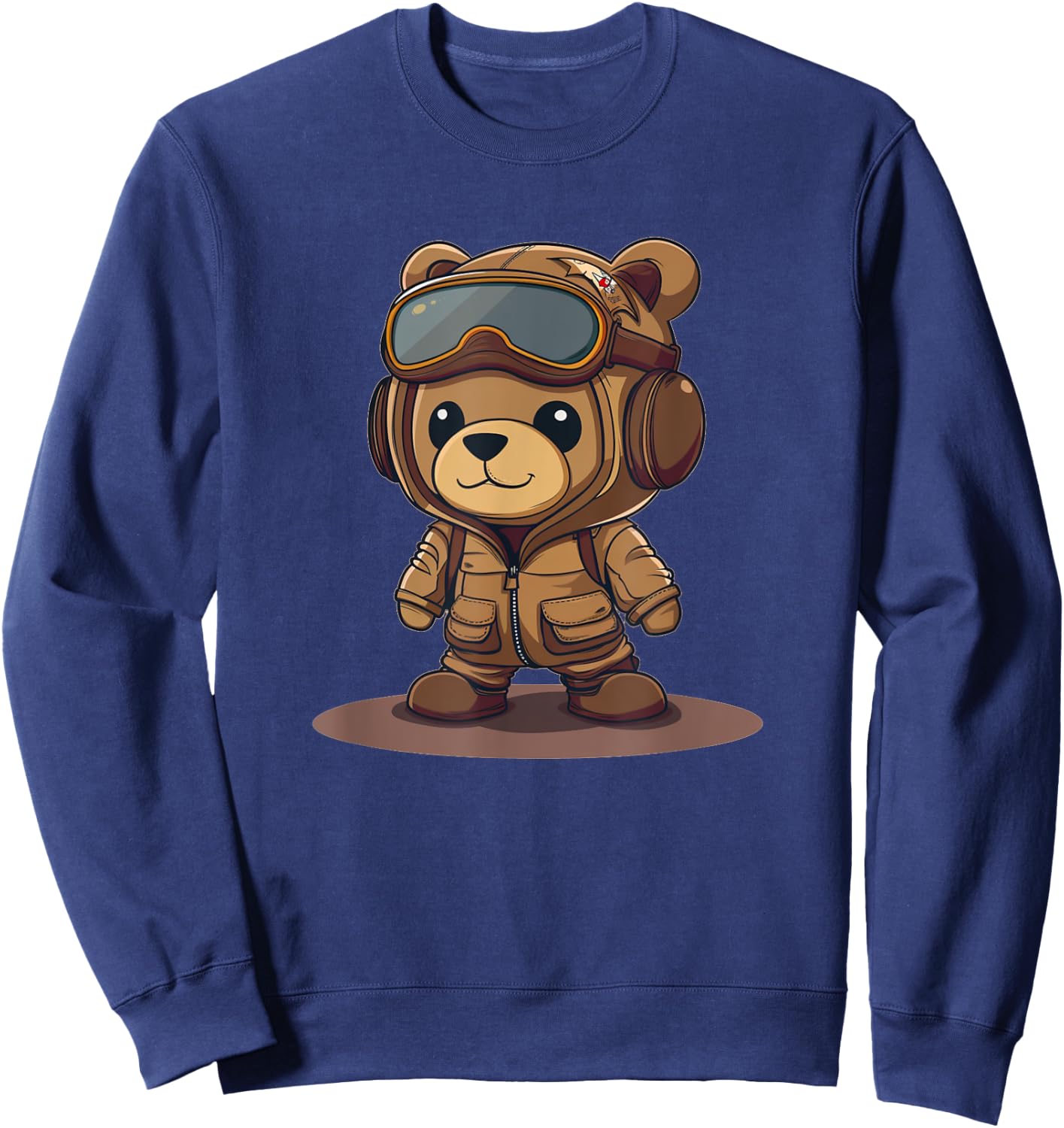 Pilot Uniform Costume for funny Teddy Bears Lovers Sweatshirt - Sweatshirt | Navy