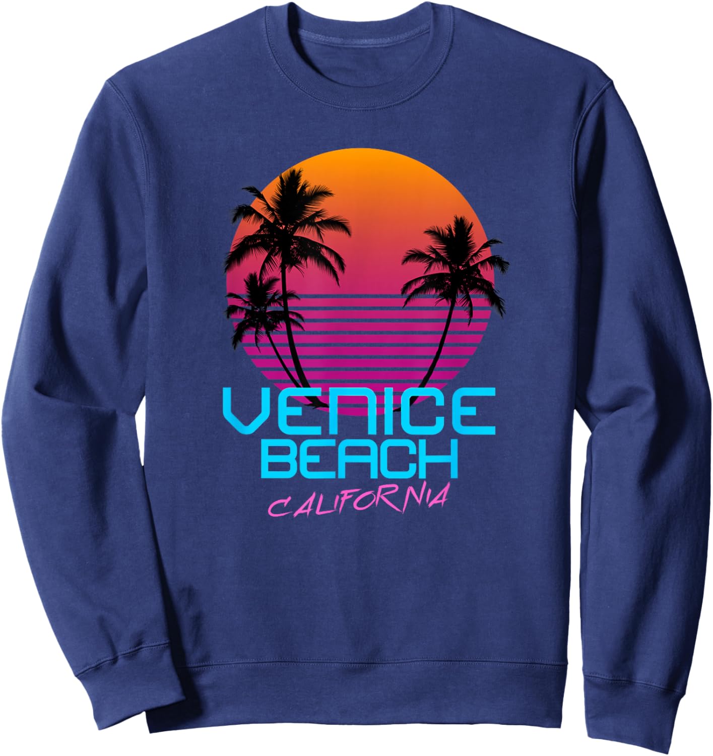Venice Beach California Sweatshirt - Sweatshirt | Navy
