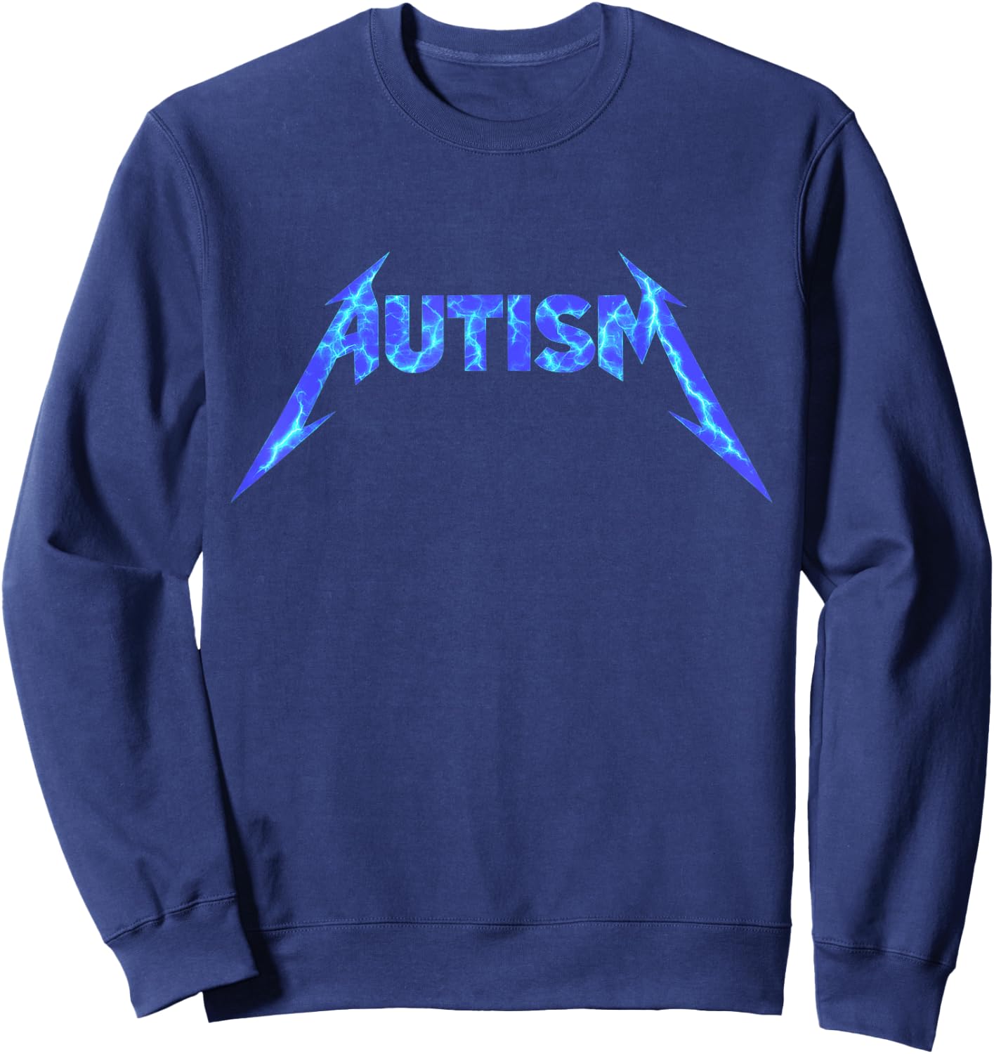 Autism Death Metal Sweatshirt - Sweatshirt | Navy