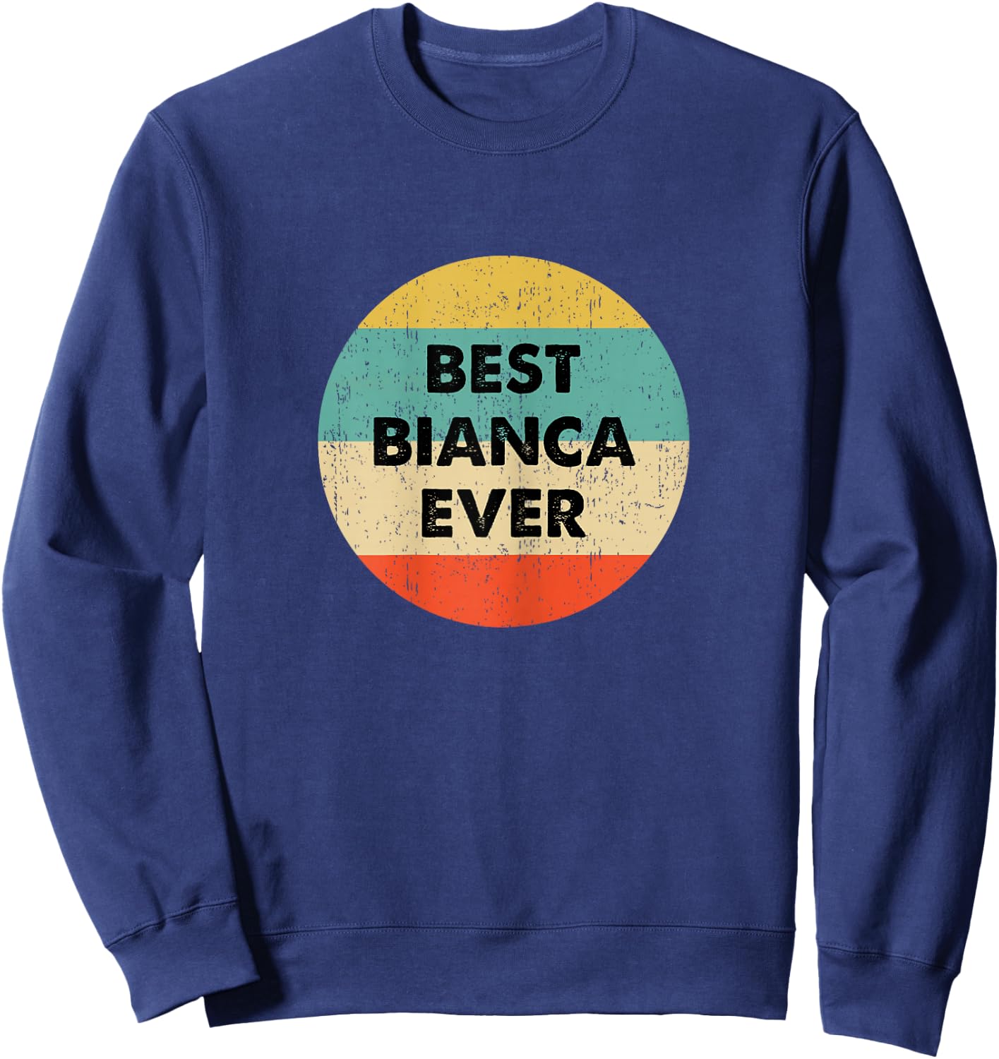 Bianca Name Sweatshirt - Sweatshirt | Navy