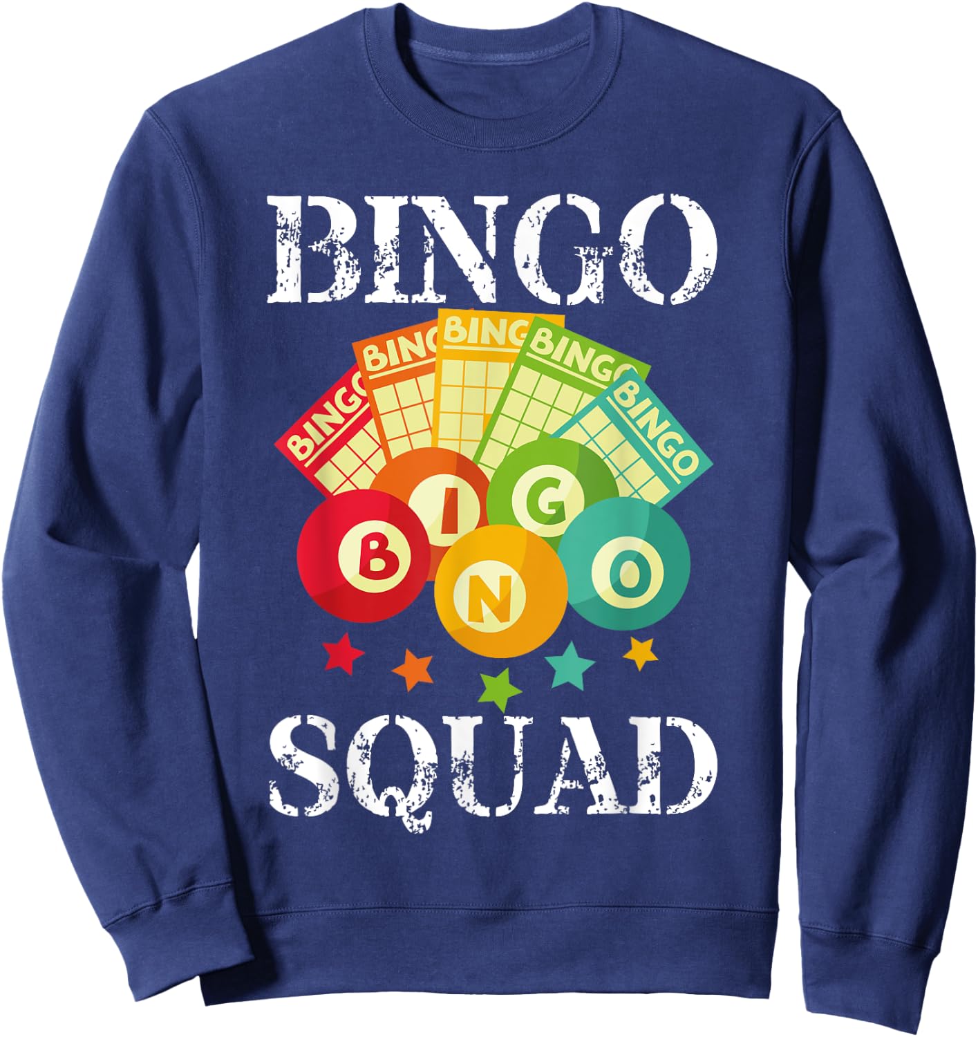 Bingo Squad Designs Women Bingo Lovers Players Sweatshirt - Sweatshirt | Navy