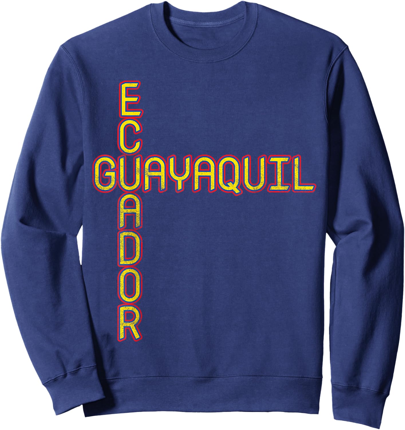 Guayaquil Ecuador Travel, Bandera de Ecuador, Guayaquil Sweatshirt - Sweatshirt | Navy