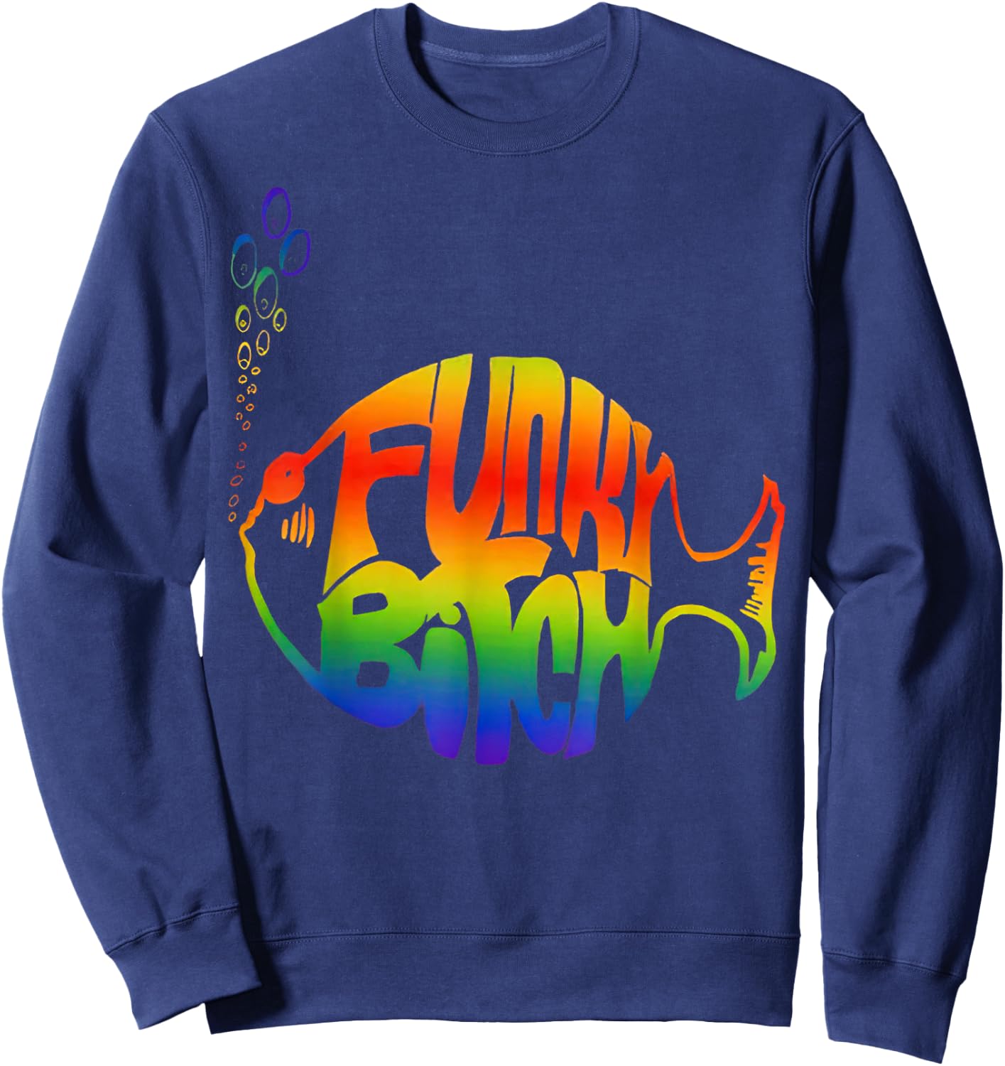 Funky Bitch Phish Sweatshirt - Sweatshirt | Navy