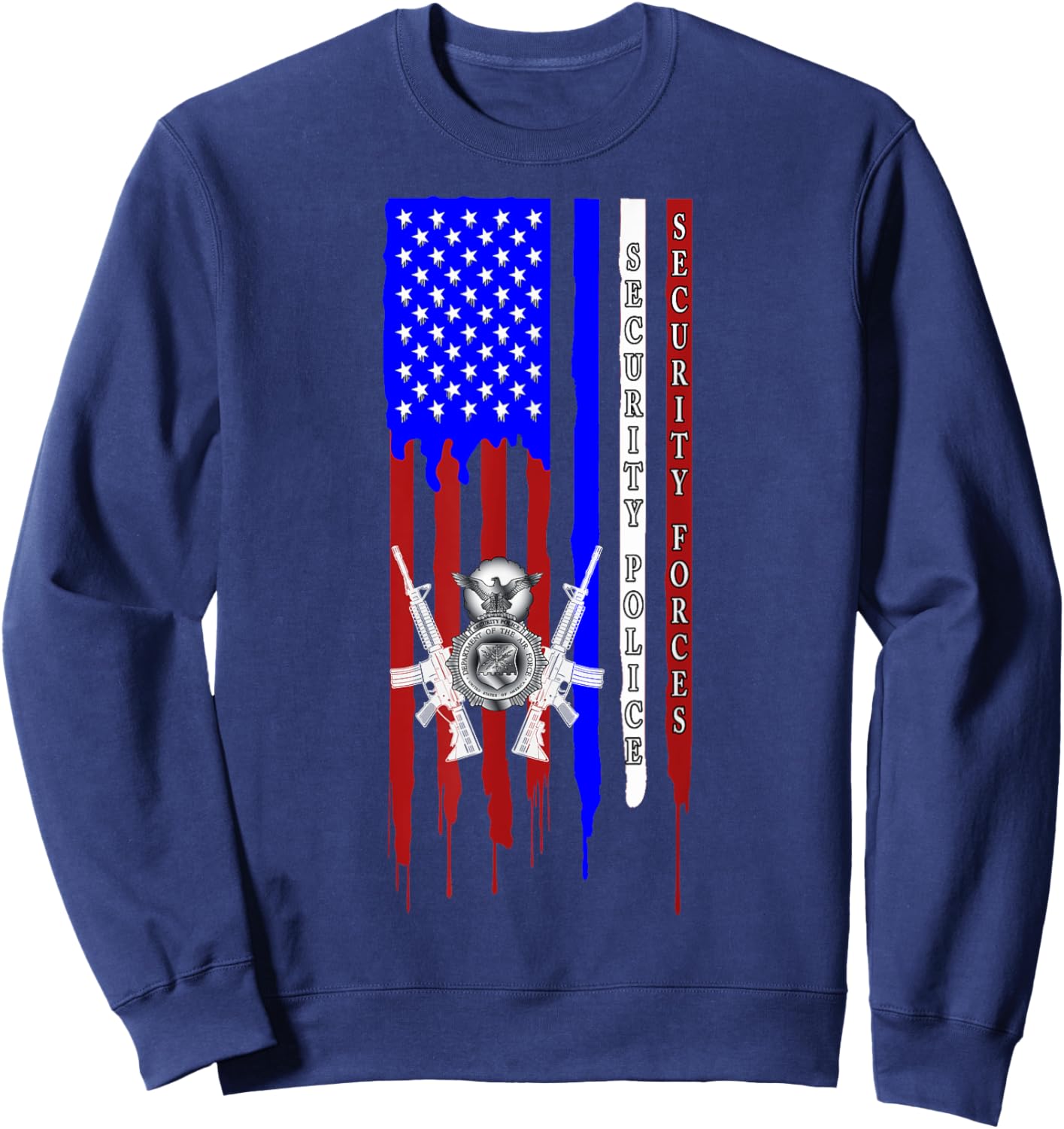 Military Surplus+ Security Forces Security Police Sweatshirt - Sweatshirt | Navy
