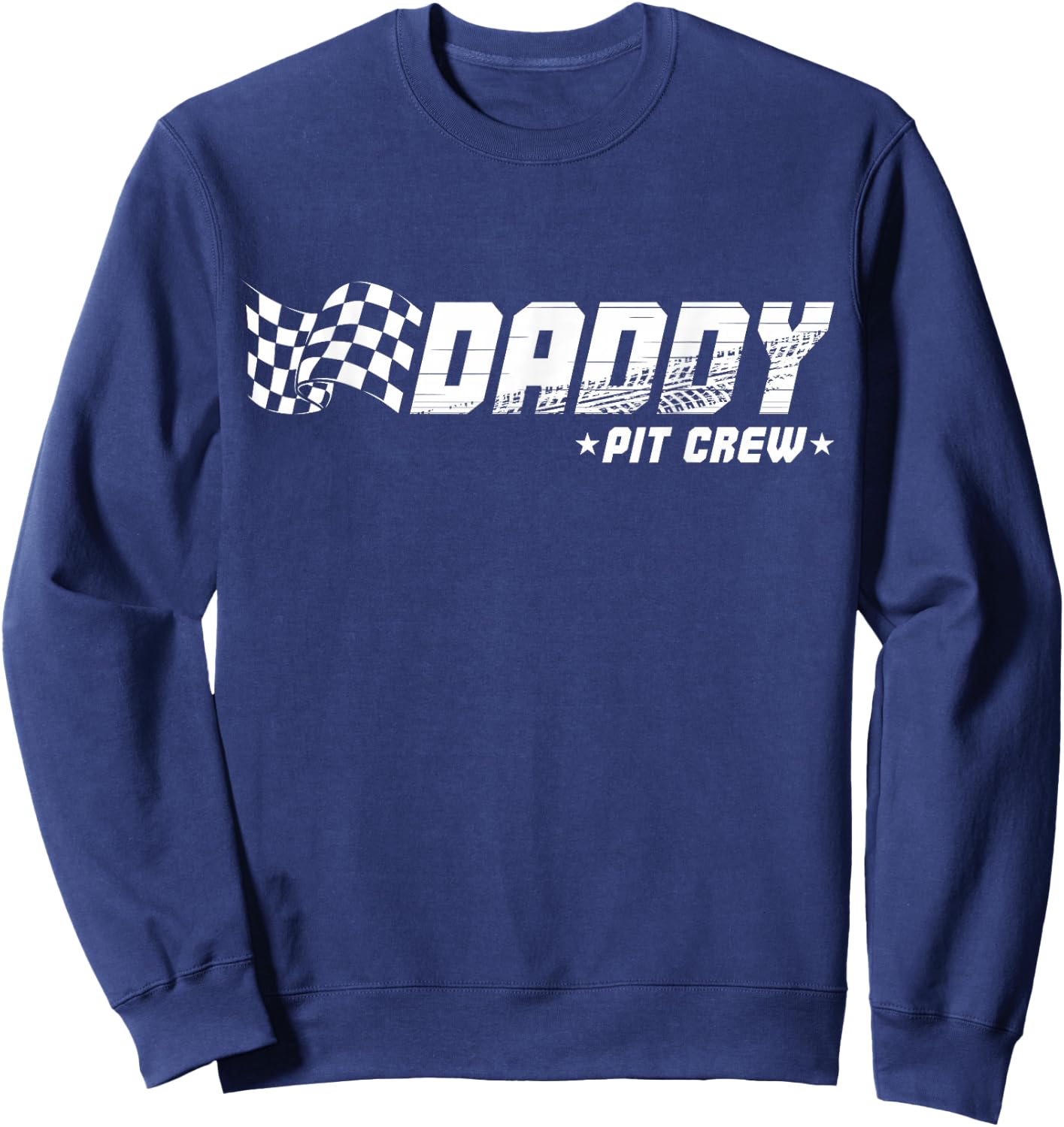 Daddy Pit Crew Race Car Birthday Family Racing Sweatshirt - Sweatshirt | Navy