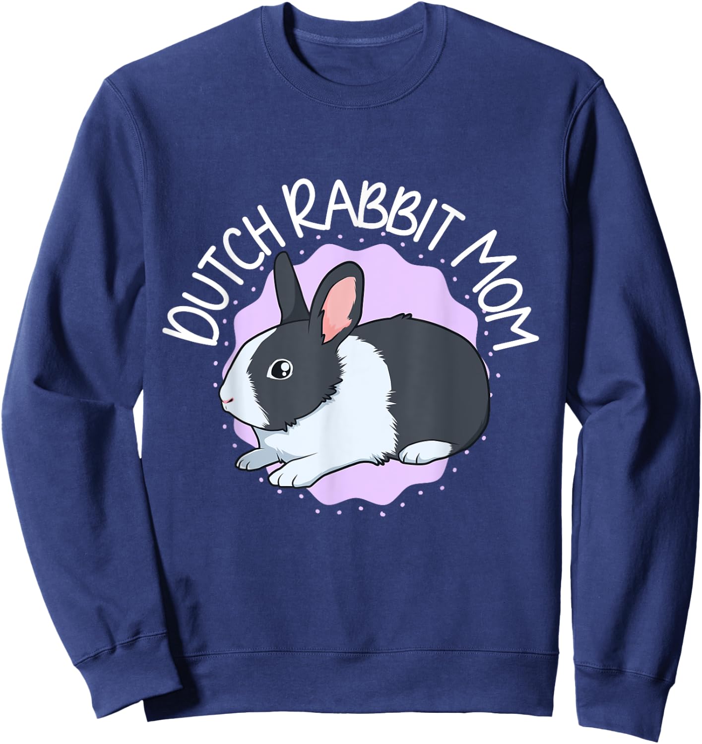 Dutch Rabbit Mom Sweatshirt - Sweatshirt | Navy