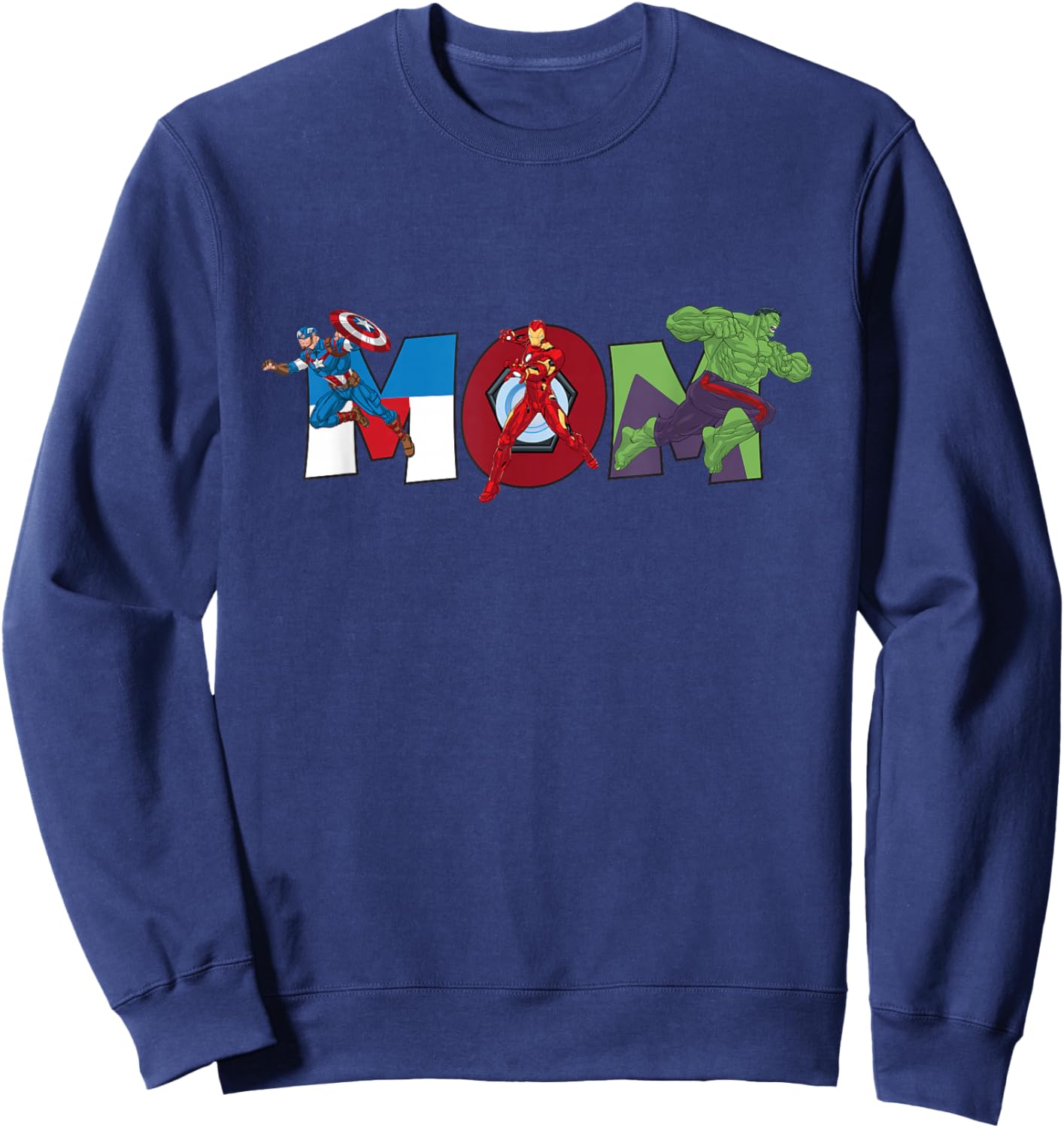 Marvel Avengers Trio Mom Mother’s Day Family Trip Birthday Sweatshirt - Sweatshirt | Navy