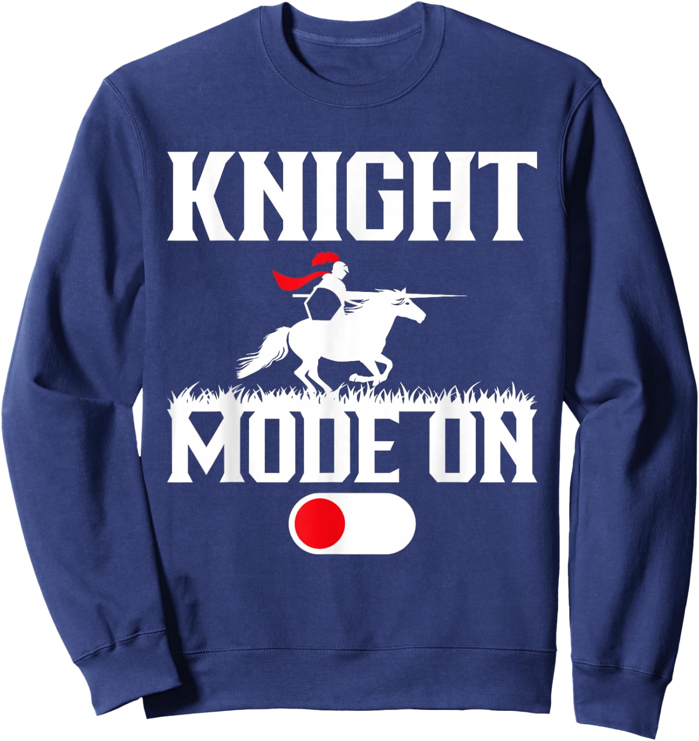 Knight Mode On Medieval Knight Sweatshirt - Sweatshirt | Navy