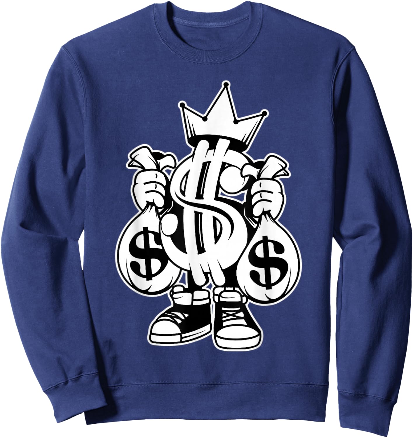 King Money x Money Bags x Money Sign Sweatshirt - Sweatshirt | Navy
