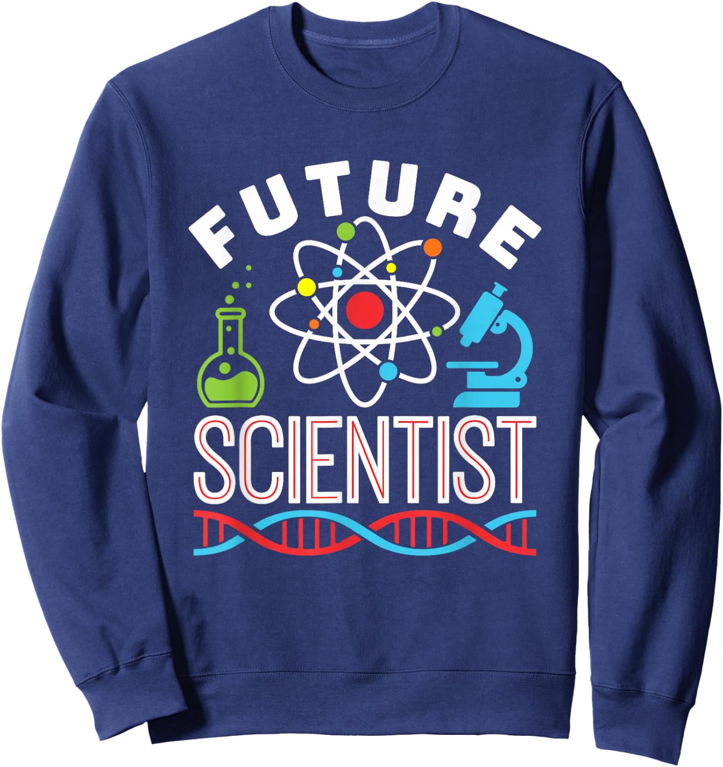 Science Fair Future Scientist STEM STEAM Boys Girls Sweatshirt - Sweatshirt | Navy