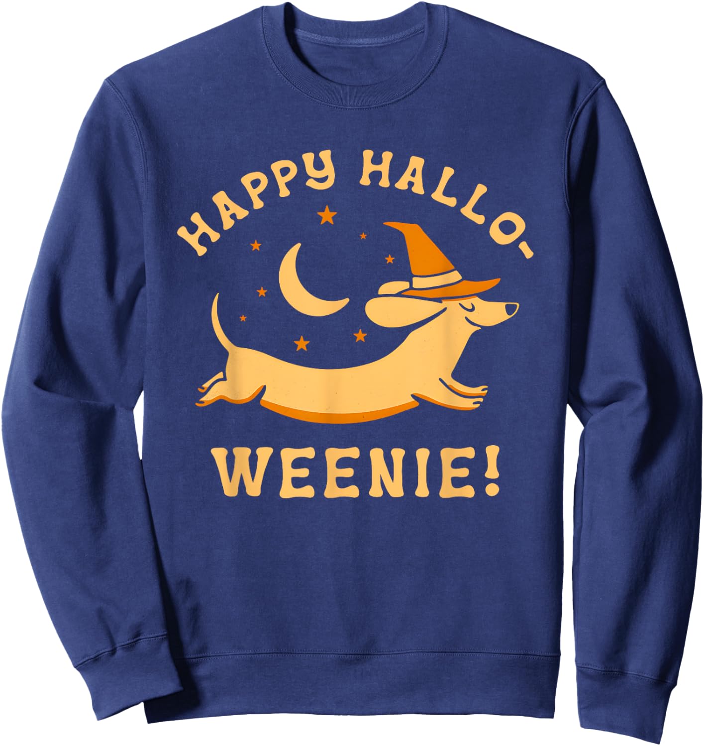 Happy Hallo-Weenie Halloween Sweatshirt - Sweatshirt | Navy
