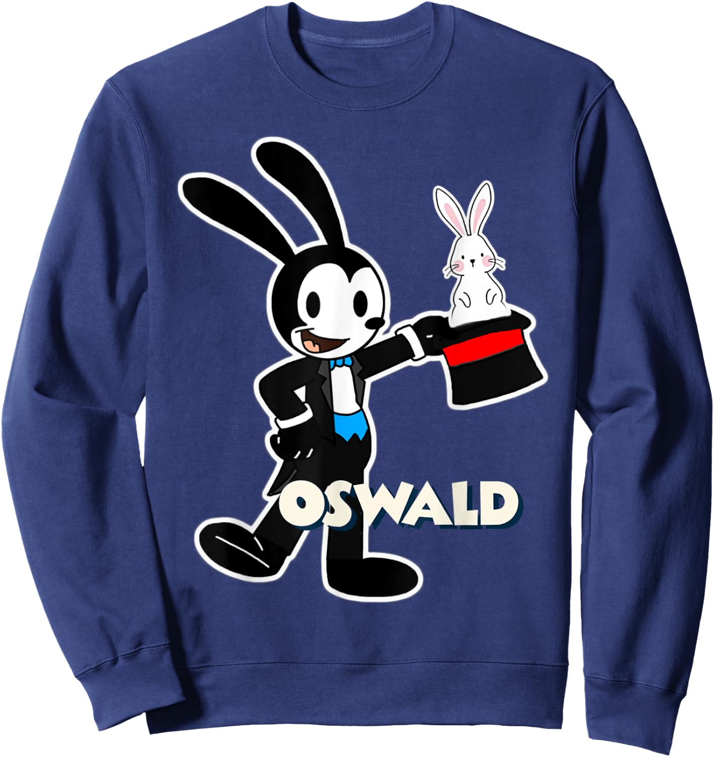 Oswald Rabbit Magician Magic Cartoon 1927 Sweatshirt - Sweatshirt | Navy