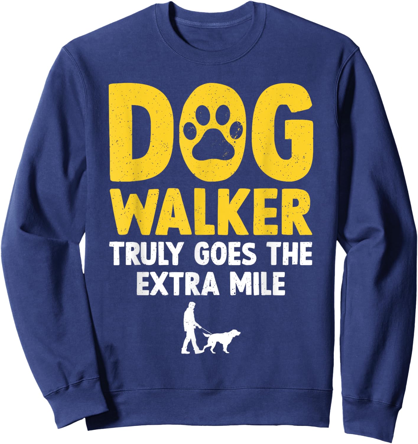 Cool Dog Walker Design Women Pet Walker Dog Walking Sweatshirt - Sweatshirt | Navy