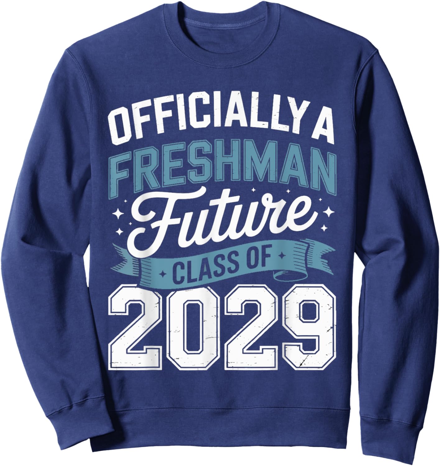 Official Freshman Future Class 2029 First Day Of 9th Grade Sweatshirt - Sweatshirt | Navy