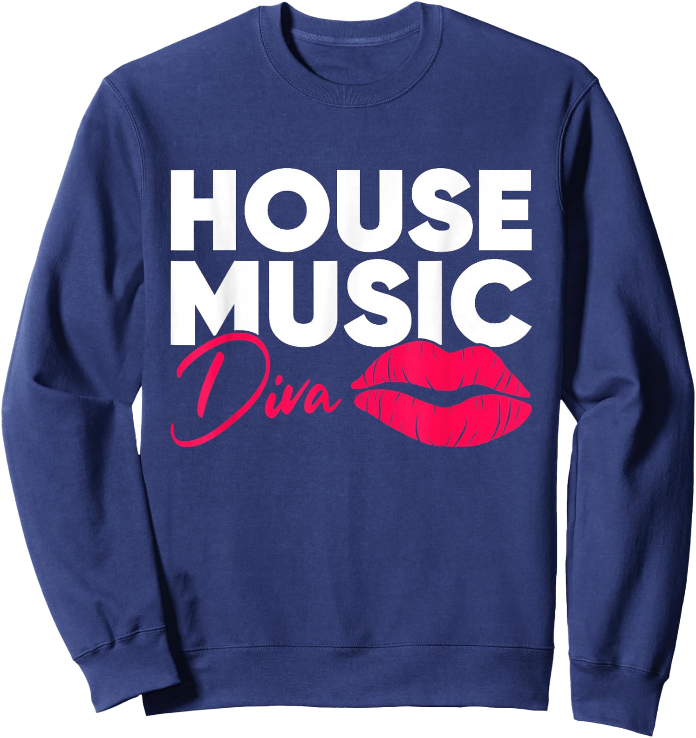 House Music Diva - DJ EDM Festival Women Sweatshirt - Sweatshirt | Navy