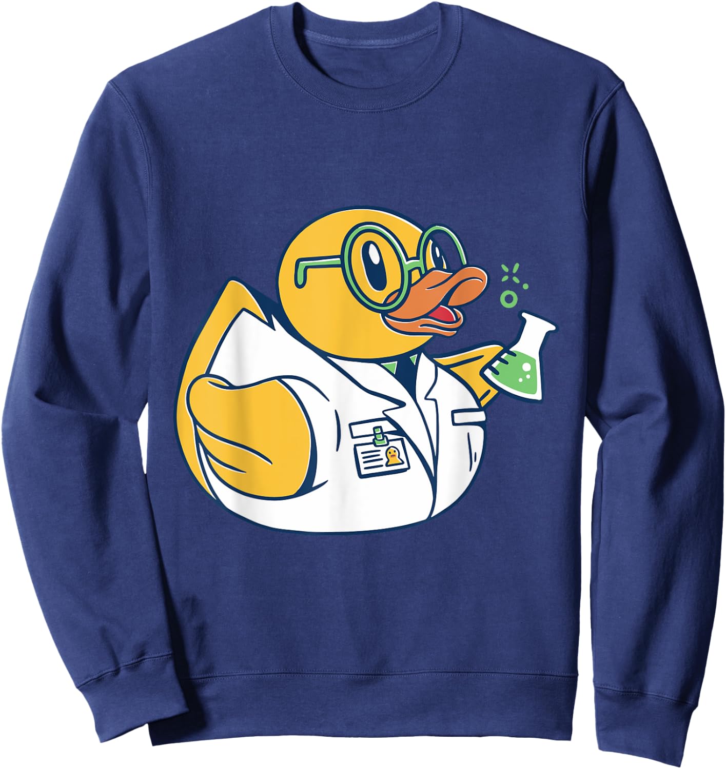 Rubber Duck Cute Chemist Rubber Ducky Rubber Duckie Sweatshirt - Sweatshirt | Navy