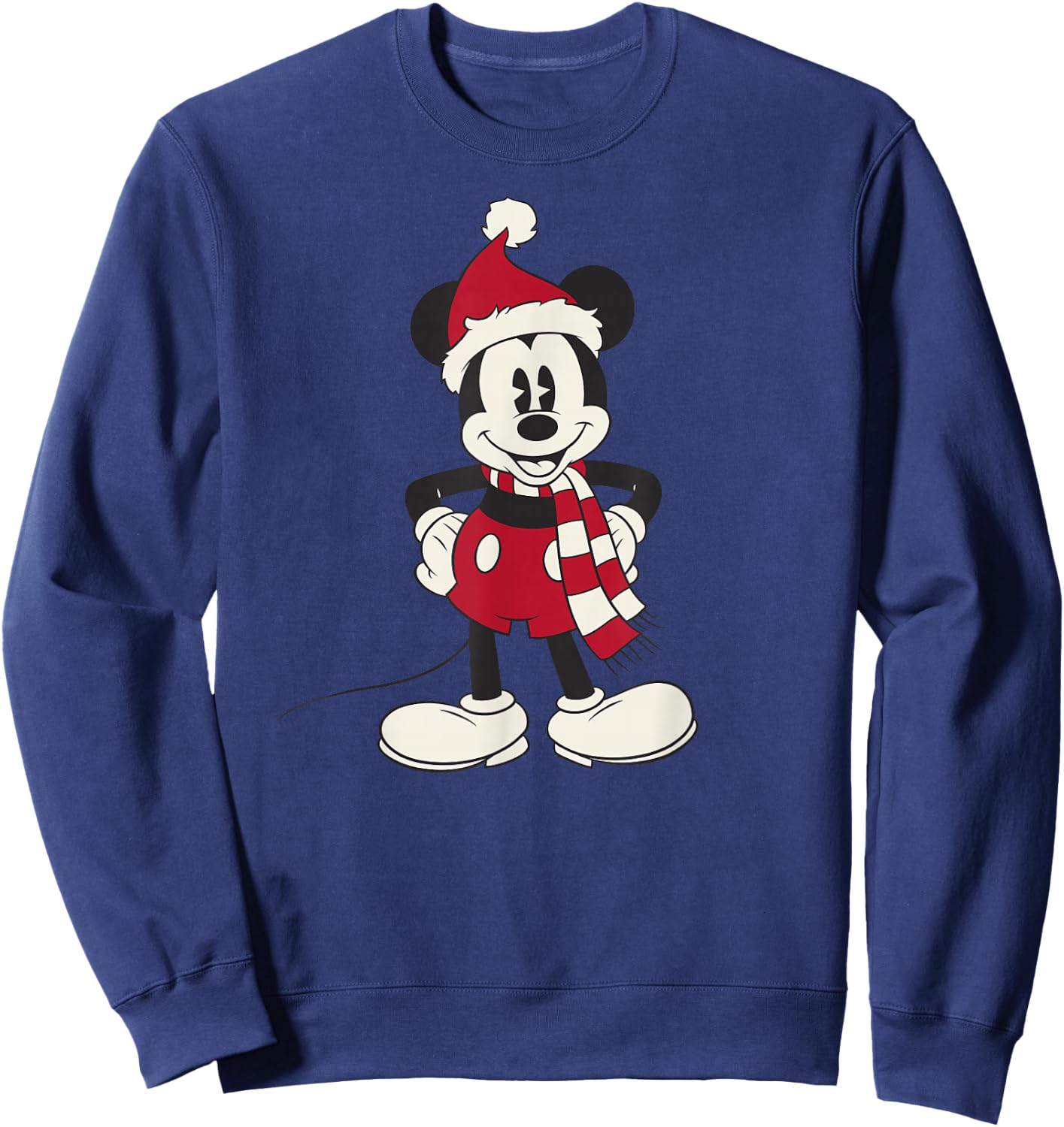 Disney Mickey & Friends Christmas Mickey Mouse Portrait Sweatshirt - Sweatshirt | Navy
