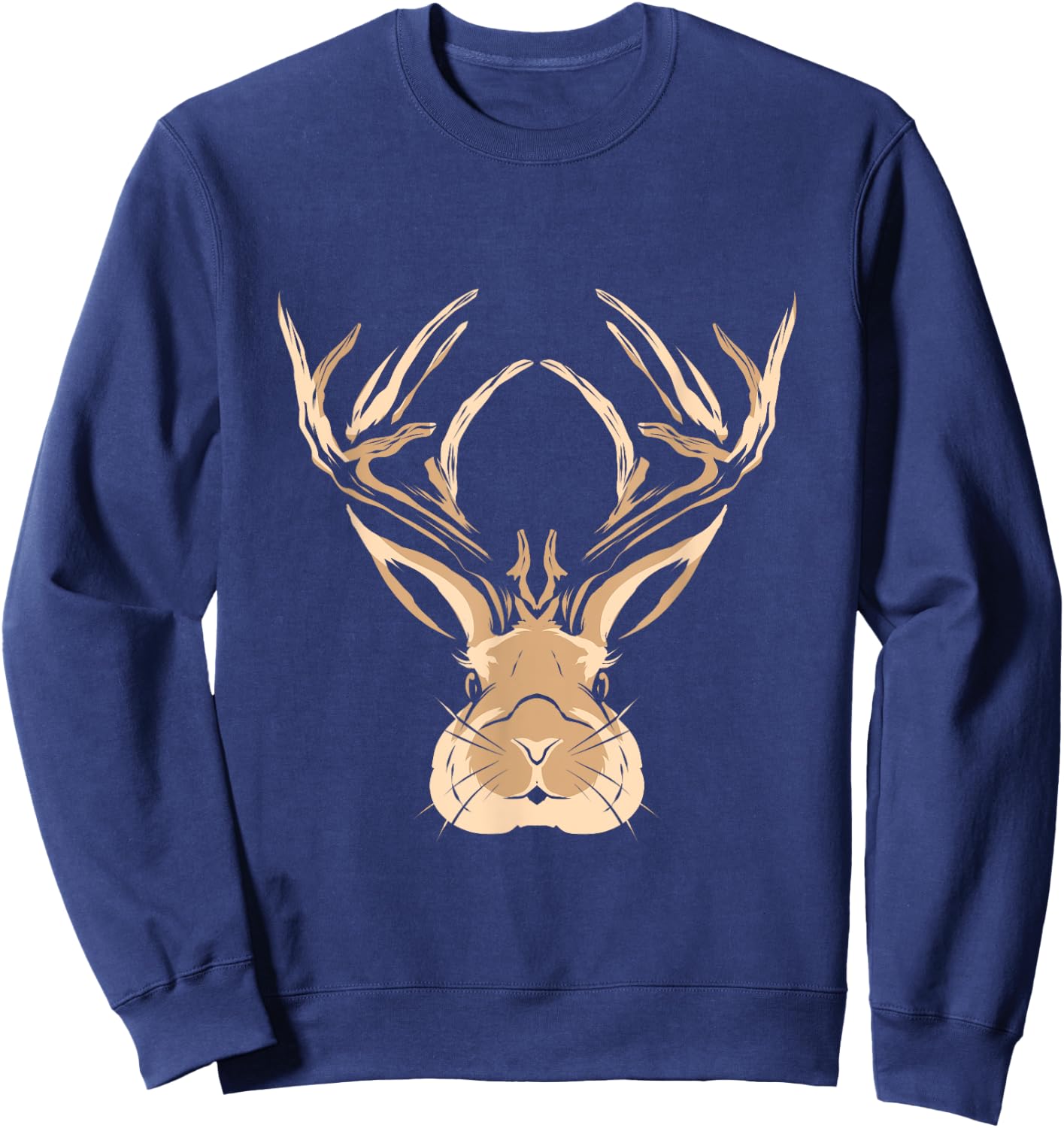 Jackalope Head Gift Sweatshirt - Sweatshirt | Navy