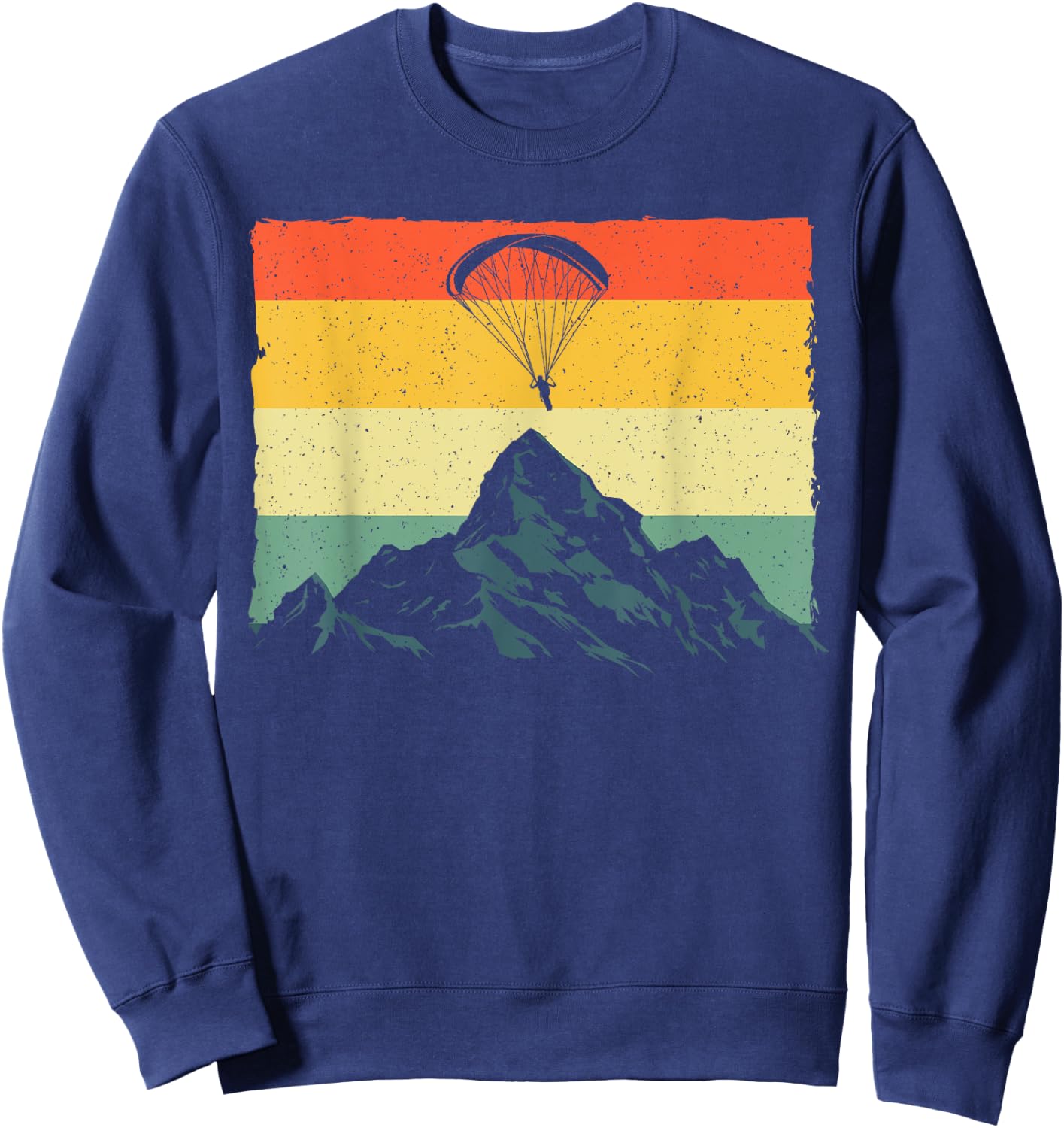 Paragliding Art Women Paramotor Paraglider Skydiving Sweatshirt - Sweatshirt | Navy