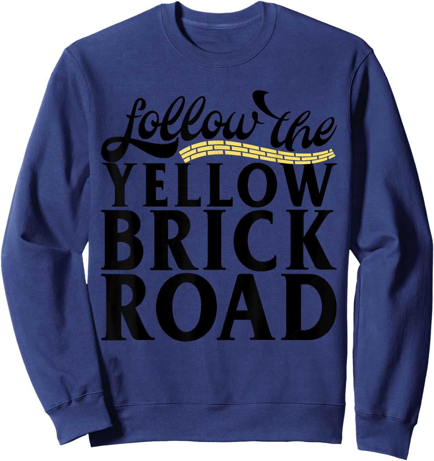 Follow The Yellow Brick Road Sweatshirt - Sweatshirt | Navy