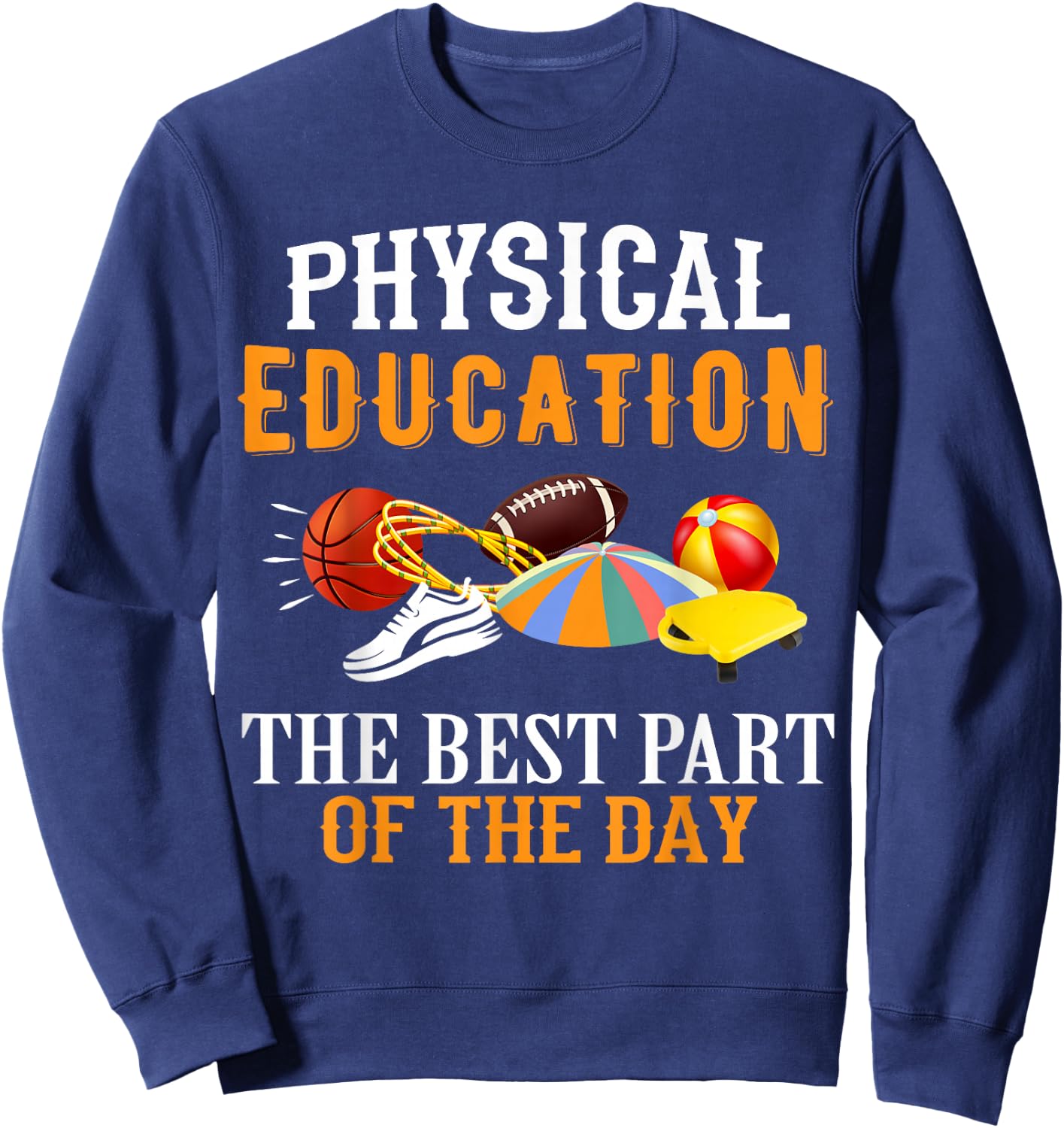 P.E. The Best Part Of The Day Sweatshirt - Sweatshirt | Navy