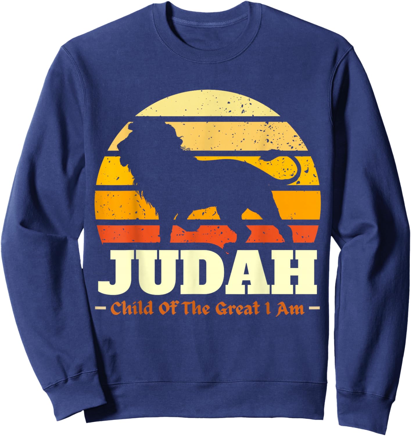 Hebrew Israelite Lion of Judah Sweatshirt - Sweatshirt | Navy