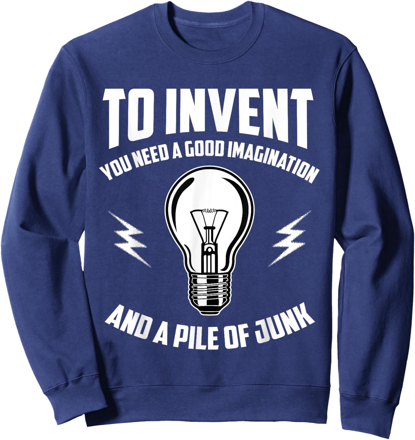 Thomas A. Edison Fanny Sayings Sweatshirt - Sweatshirt | Navy