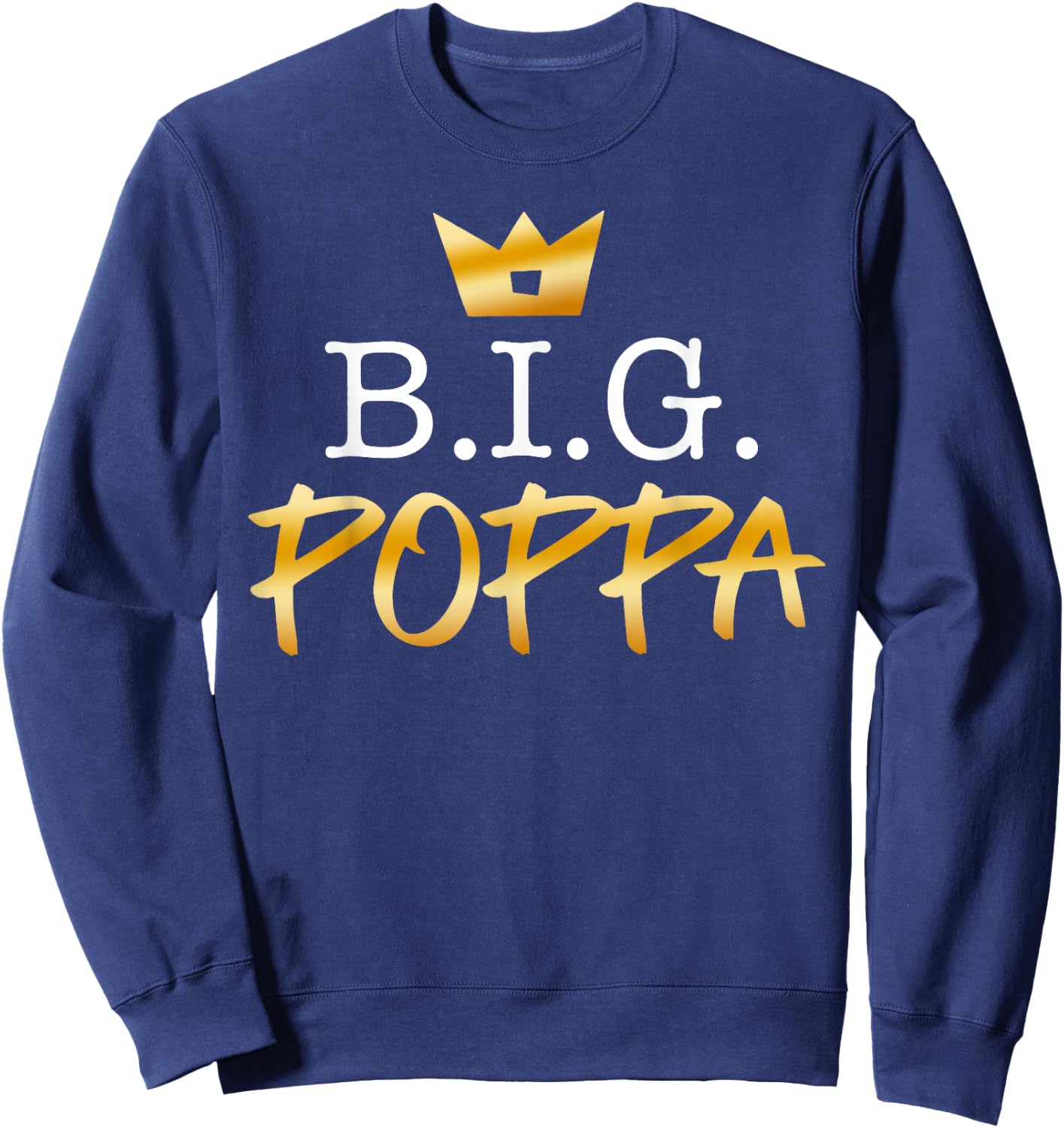 Two Legit To Quit Poppa Decorations Boy 2nd Birthday Hip Hop Sweatshirt - Sweatshirt | Navy
